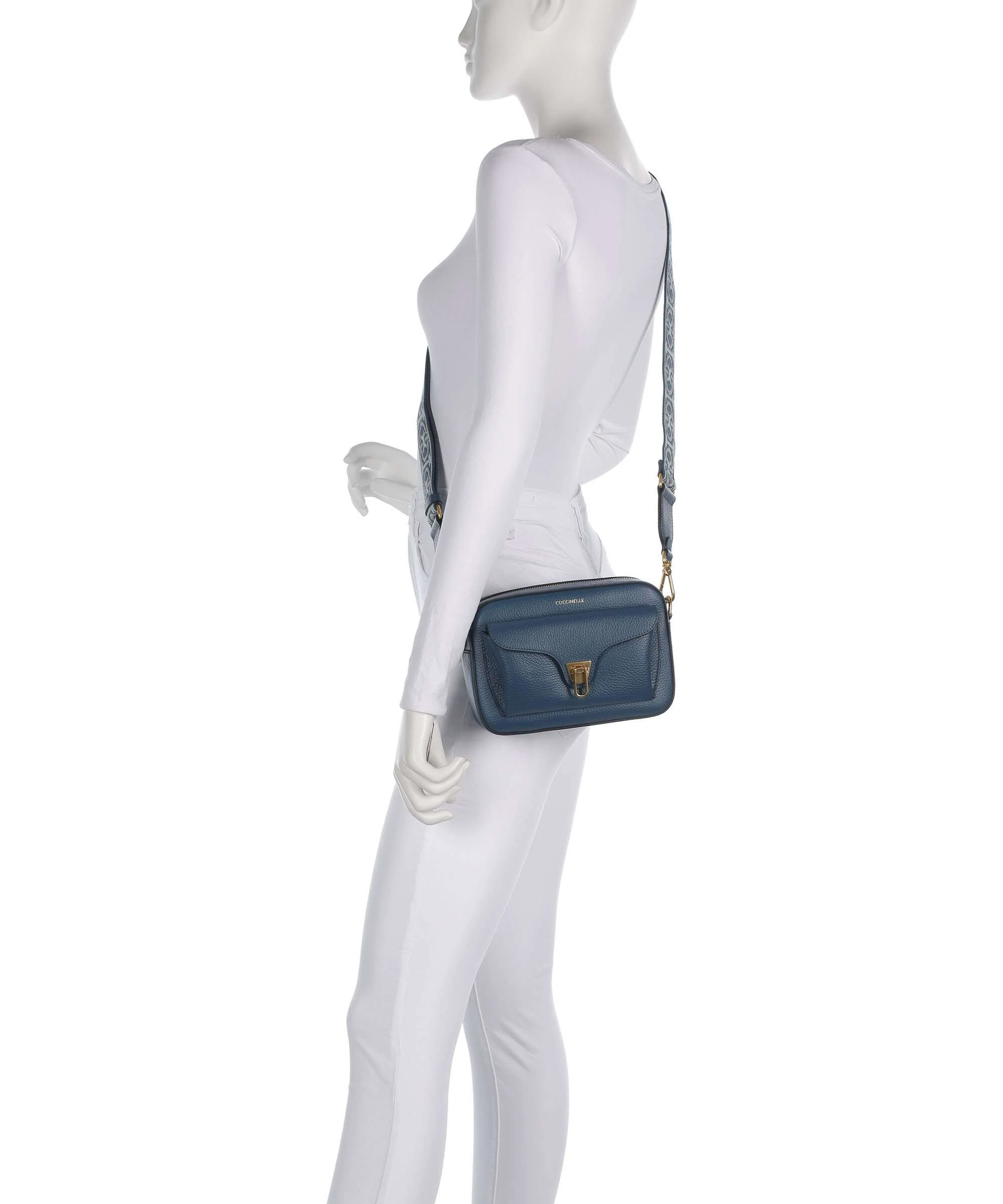 Coccinelle Beat Soft Ribbon Crossbody tas deep blue - Image 3