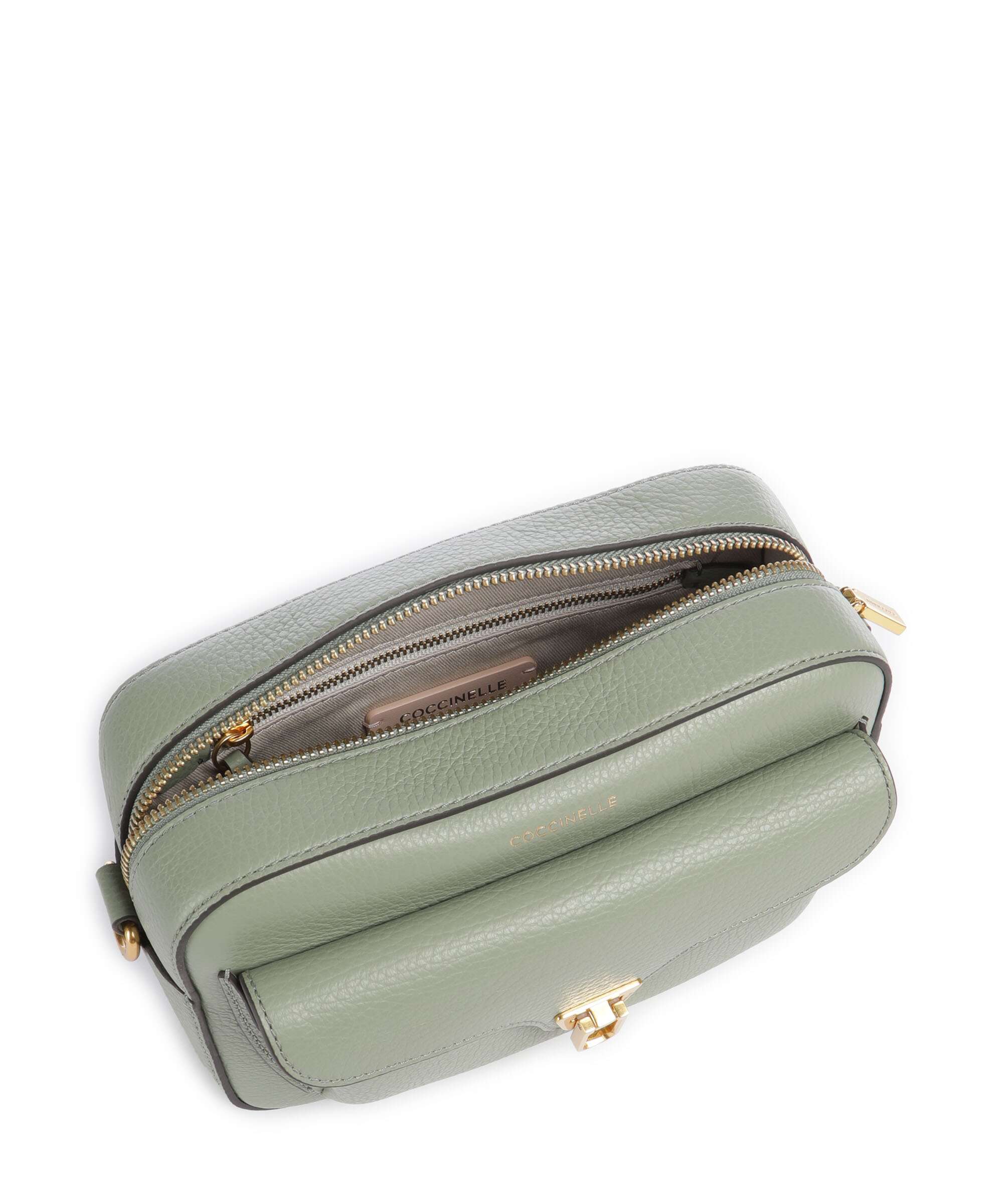 Coccinelle Beat Soft Ribbon Crossbody tas greenery - Image 6