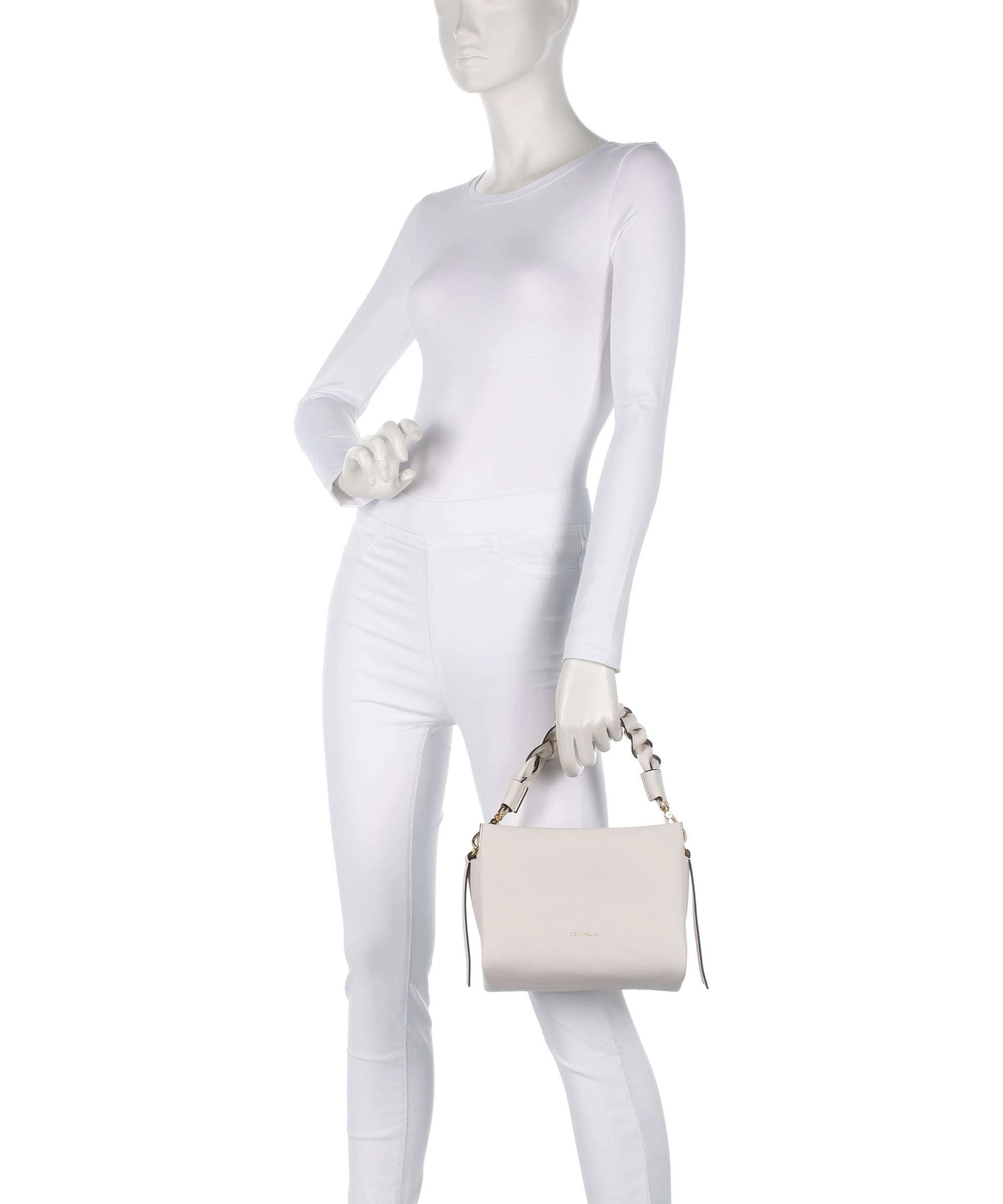 Coccinelle Boheme Grana Double Handtas blanco/skin - Image 3