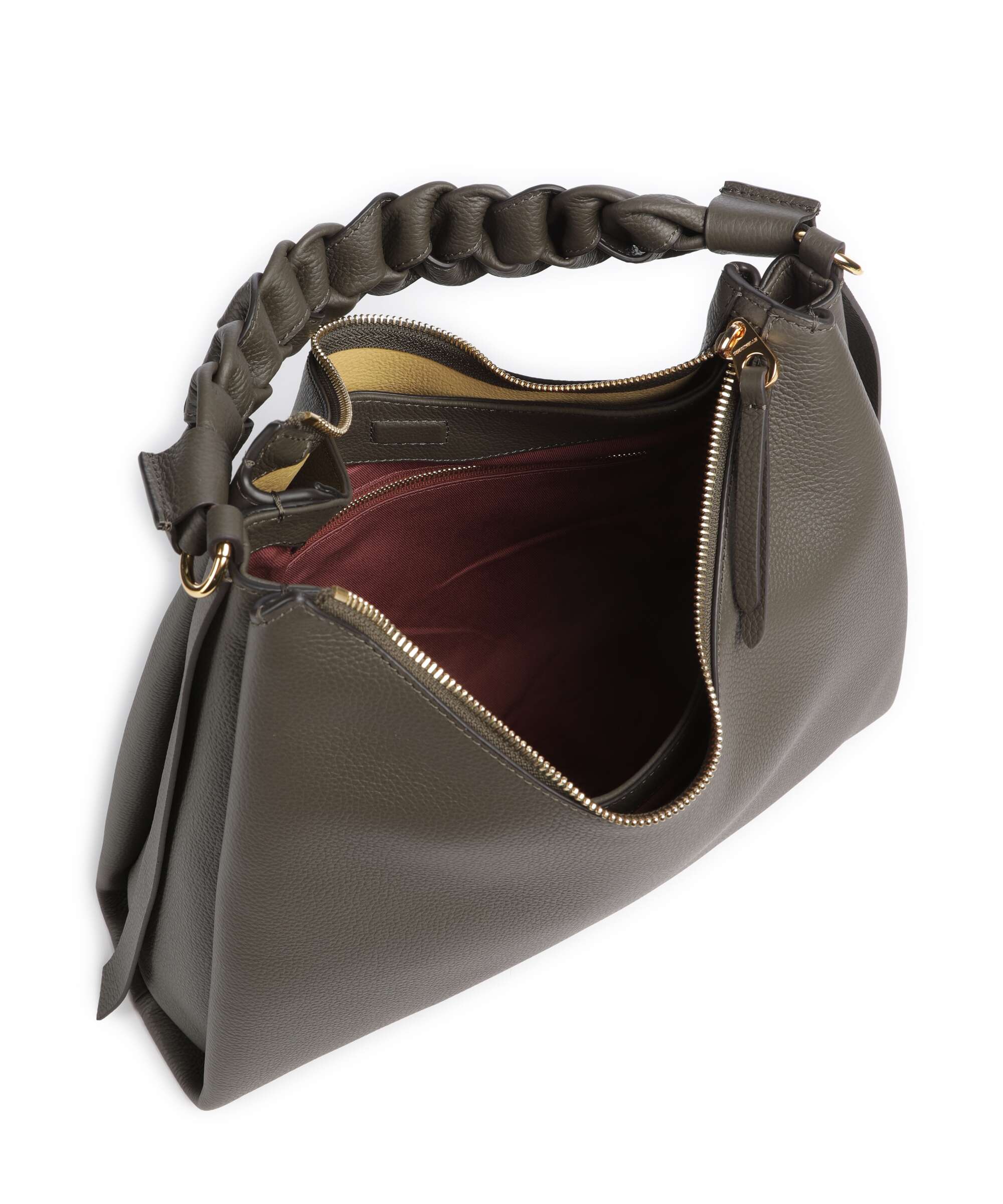 Coccinelle Boheme Grana Double Hobo tas fango/honey - Image 5