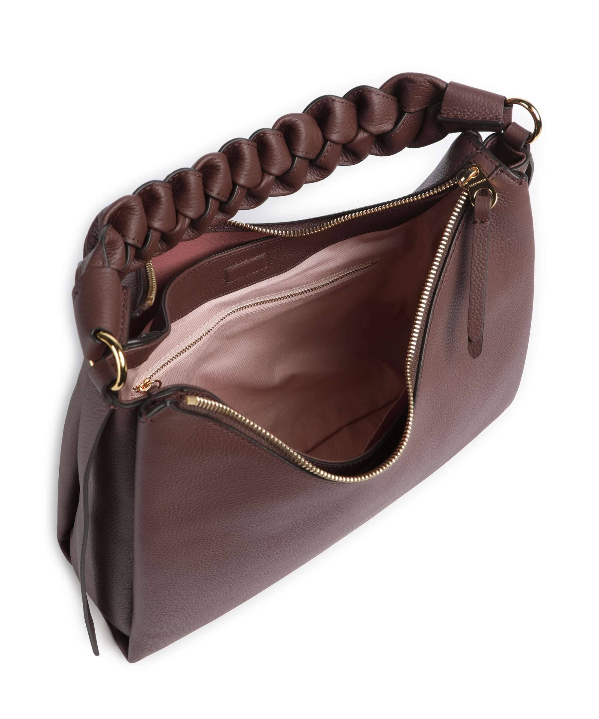 Coccinelle Boheme Grana Double Hobo tas berry/winter rose - Image 5