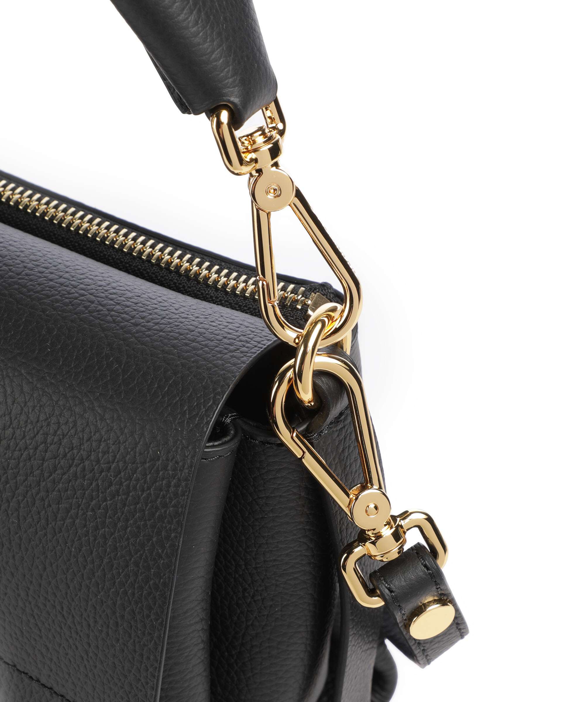 Coccinelle Boheme Grana Double Schoudertas noir/cognac - Image 4