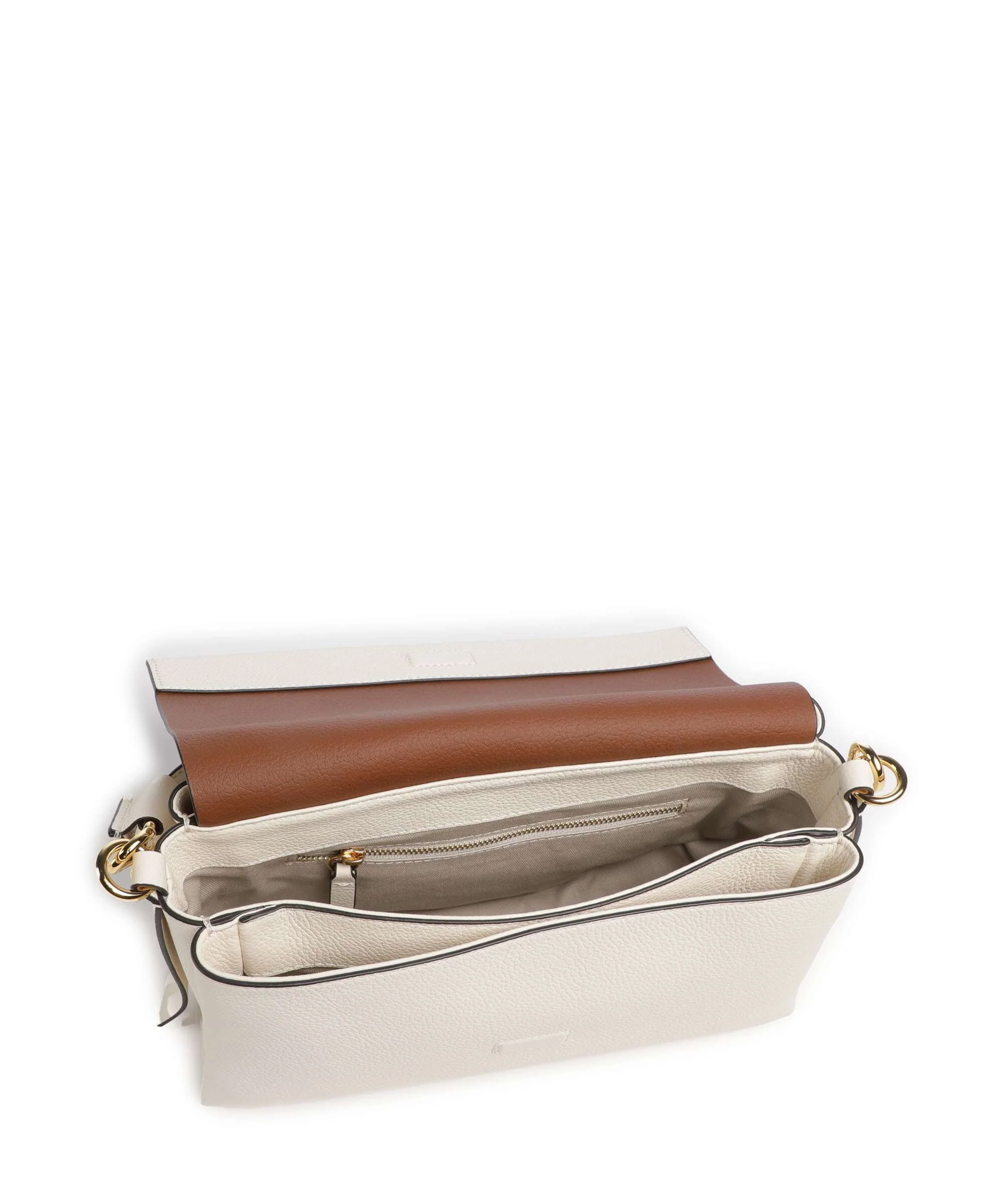 Coccinelle Boheme Grana Double Schoudertas pearl/cognac - Image 6