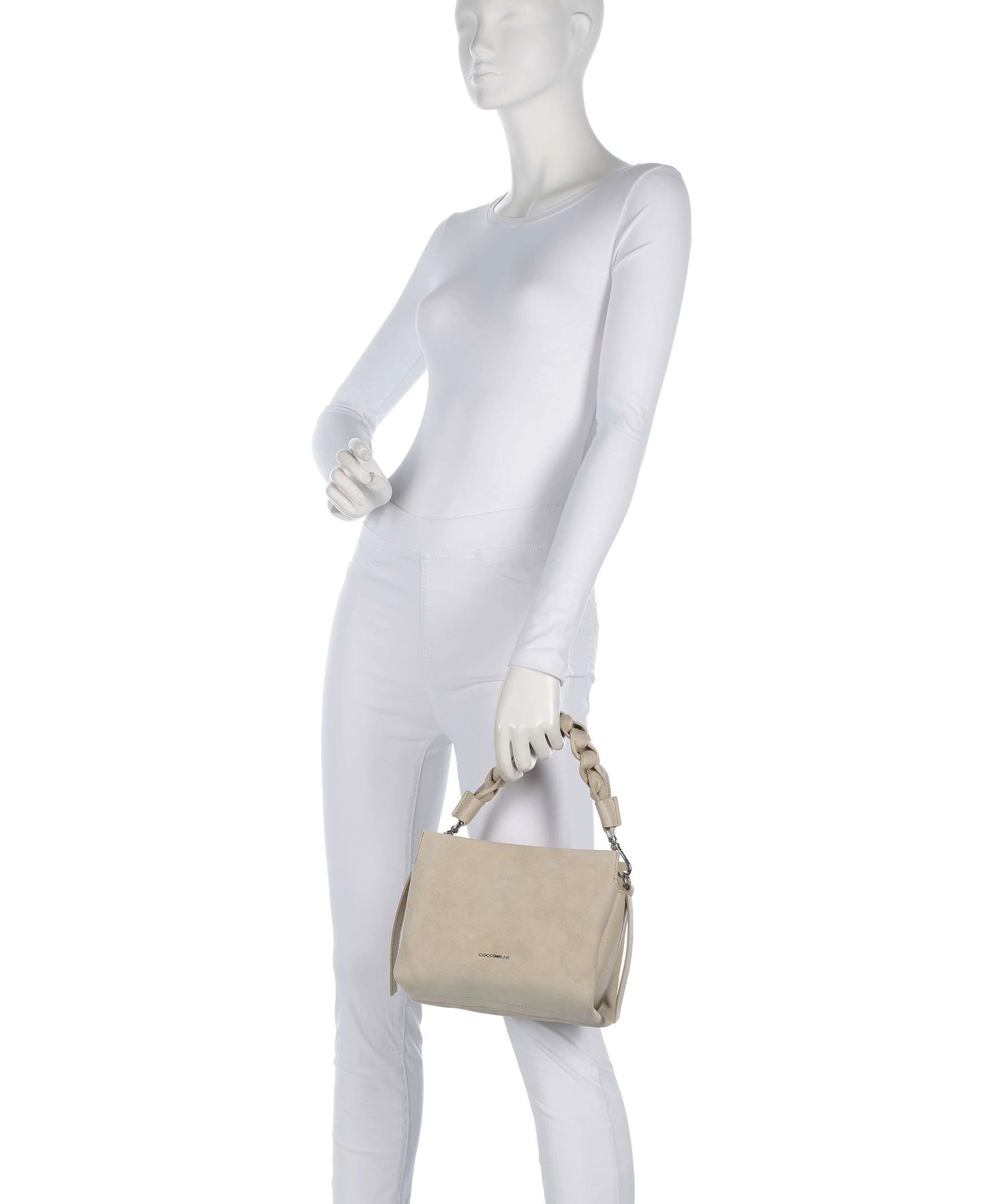 Coccinelle Boheme Suede Handtas sandshell - Image 3