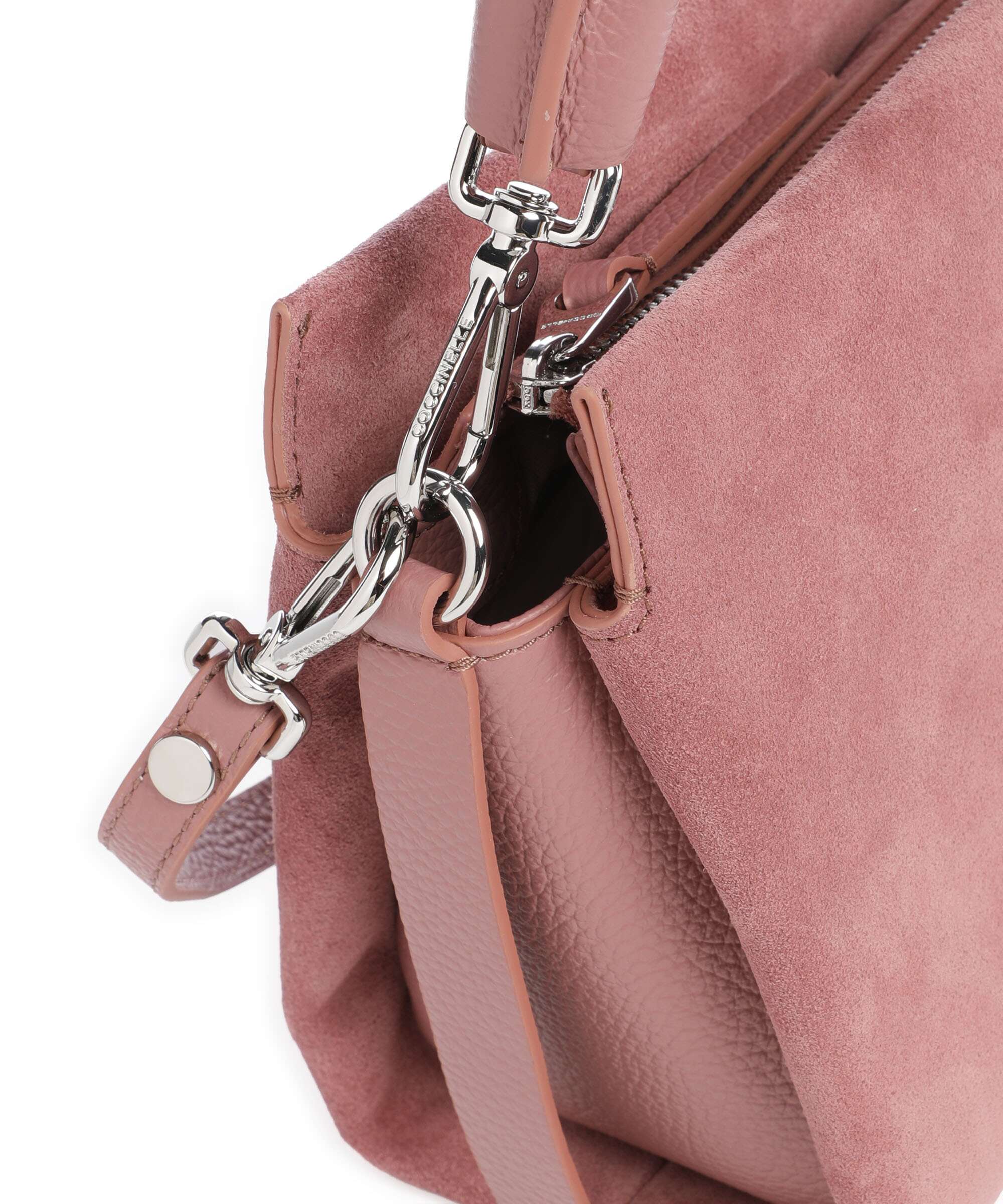 Coccinelle Boheme Suede Handtas winter rose - Image 4
