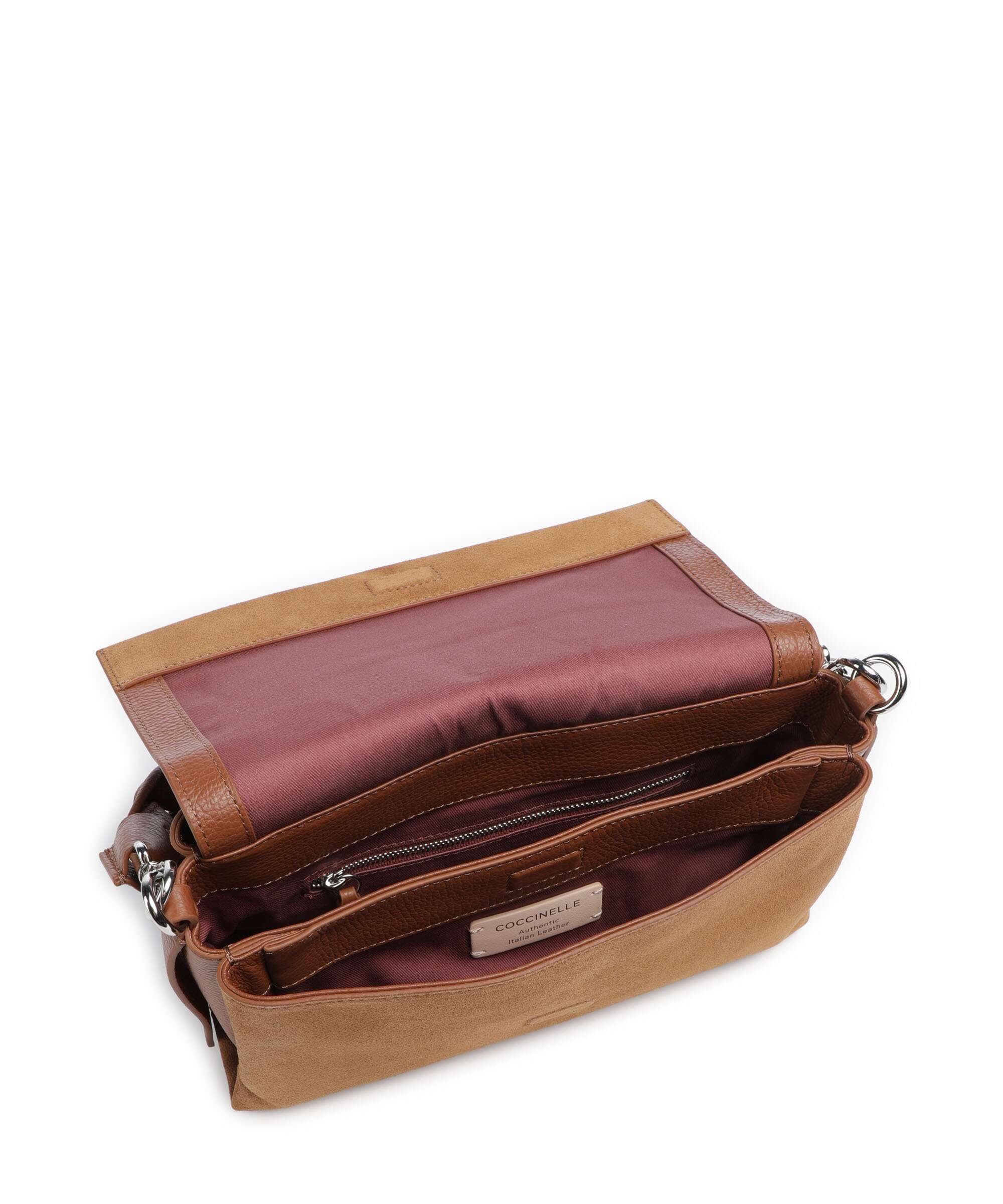 Coccinelle Boheme Suede Schoudertas cognac - Image 6