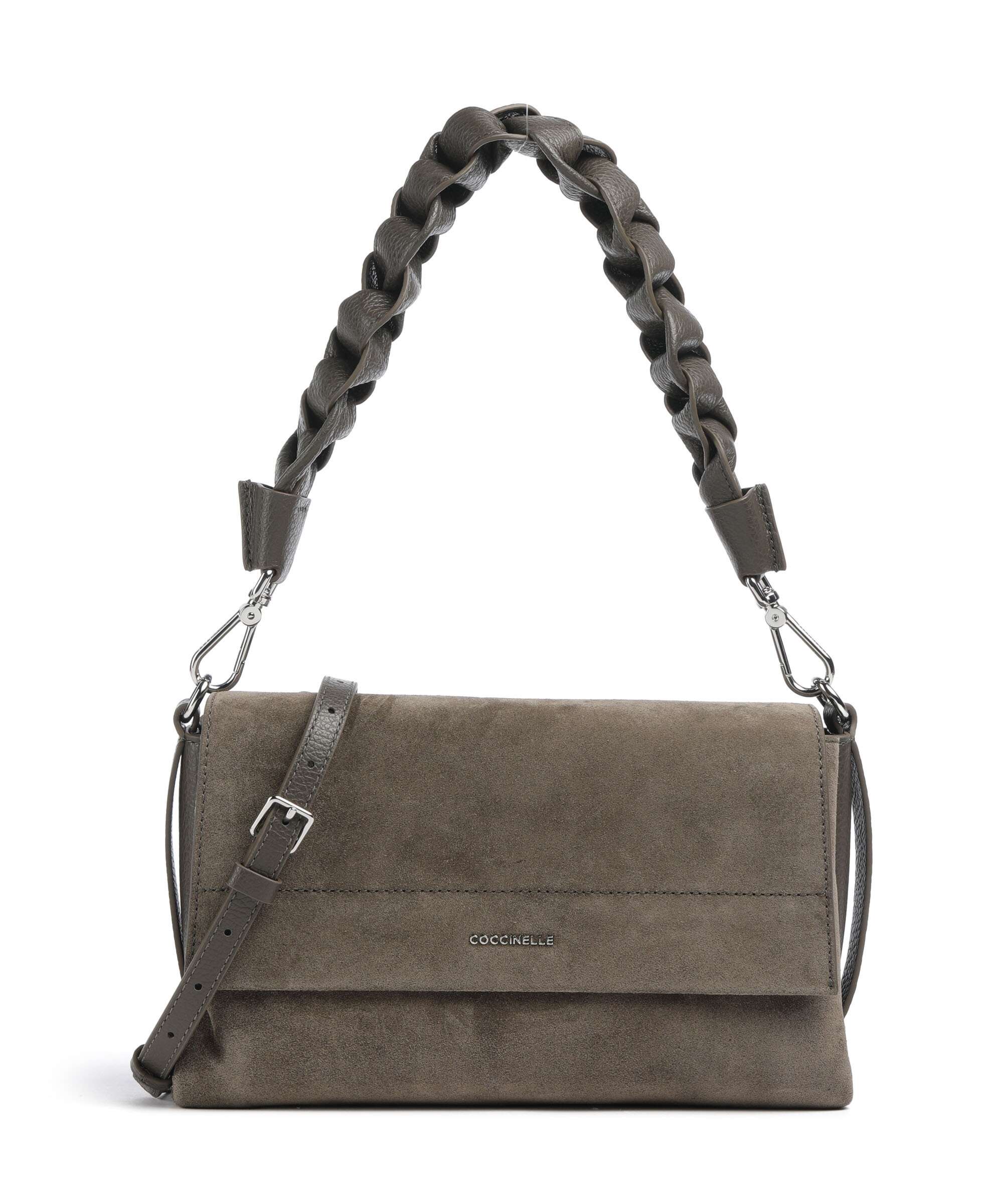 Coccinelle Boheme Suede Schoudertas fango