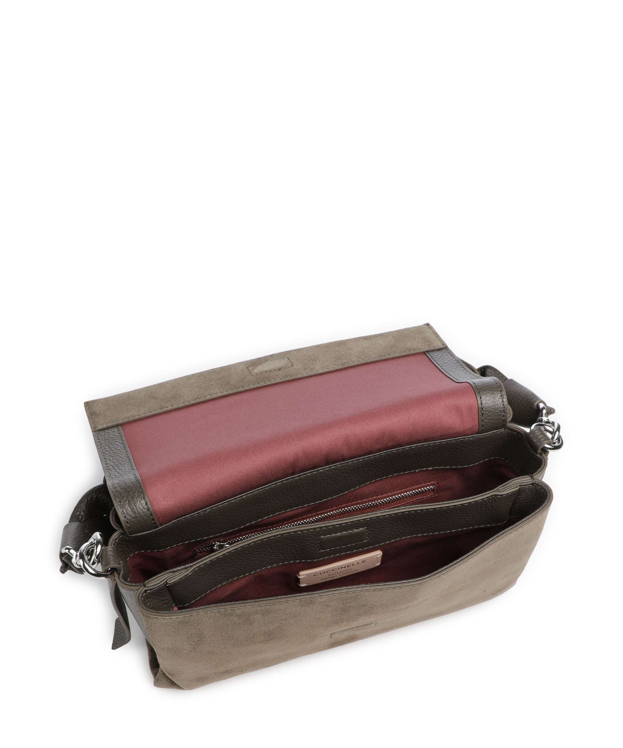 Coccinelle Boheme Suede Schoudertas fango - Image 6