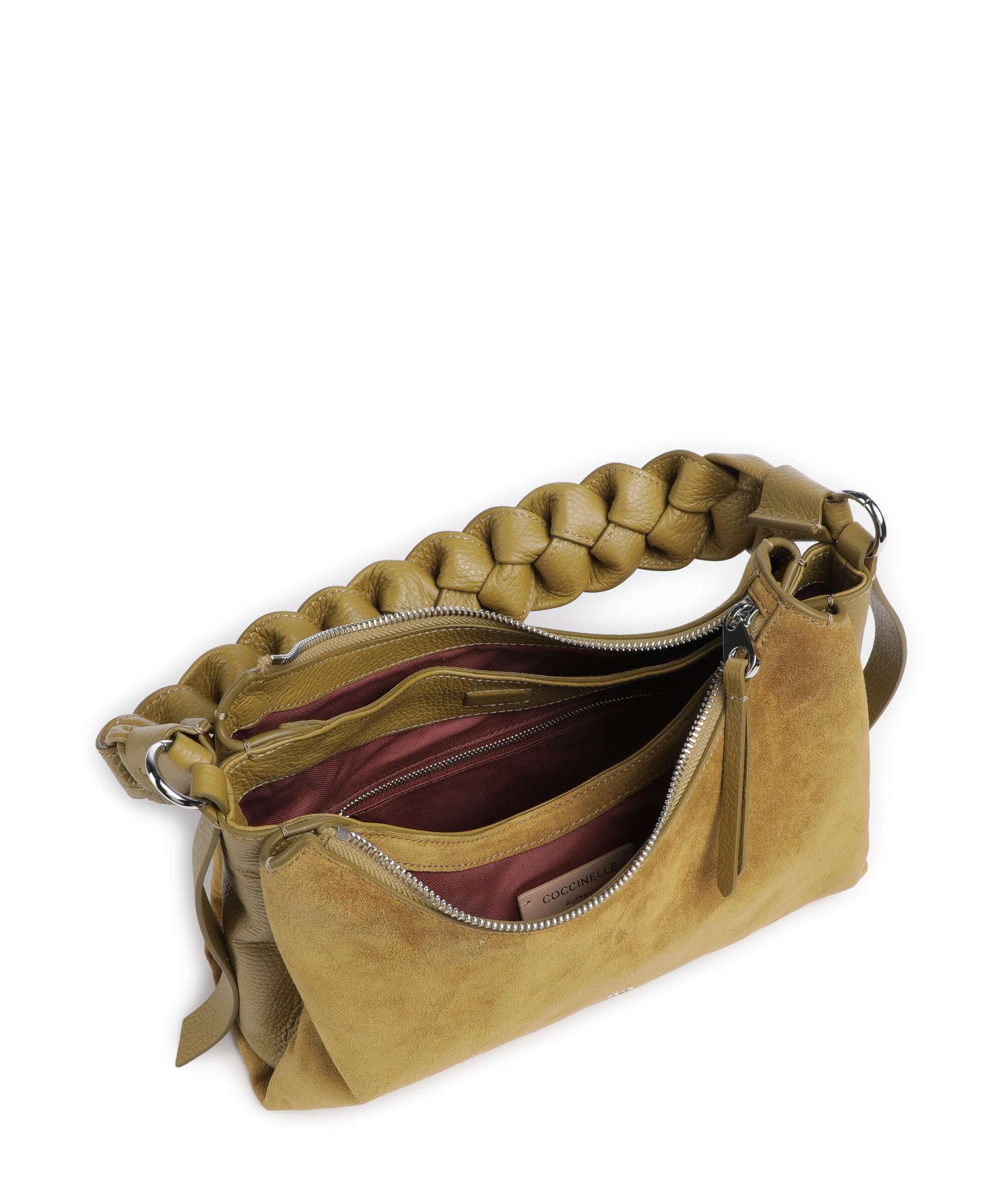 Coccinelle Boheme Suede Schoudertas seagrass - Image 5