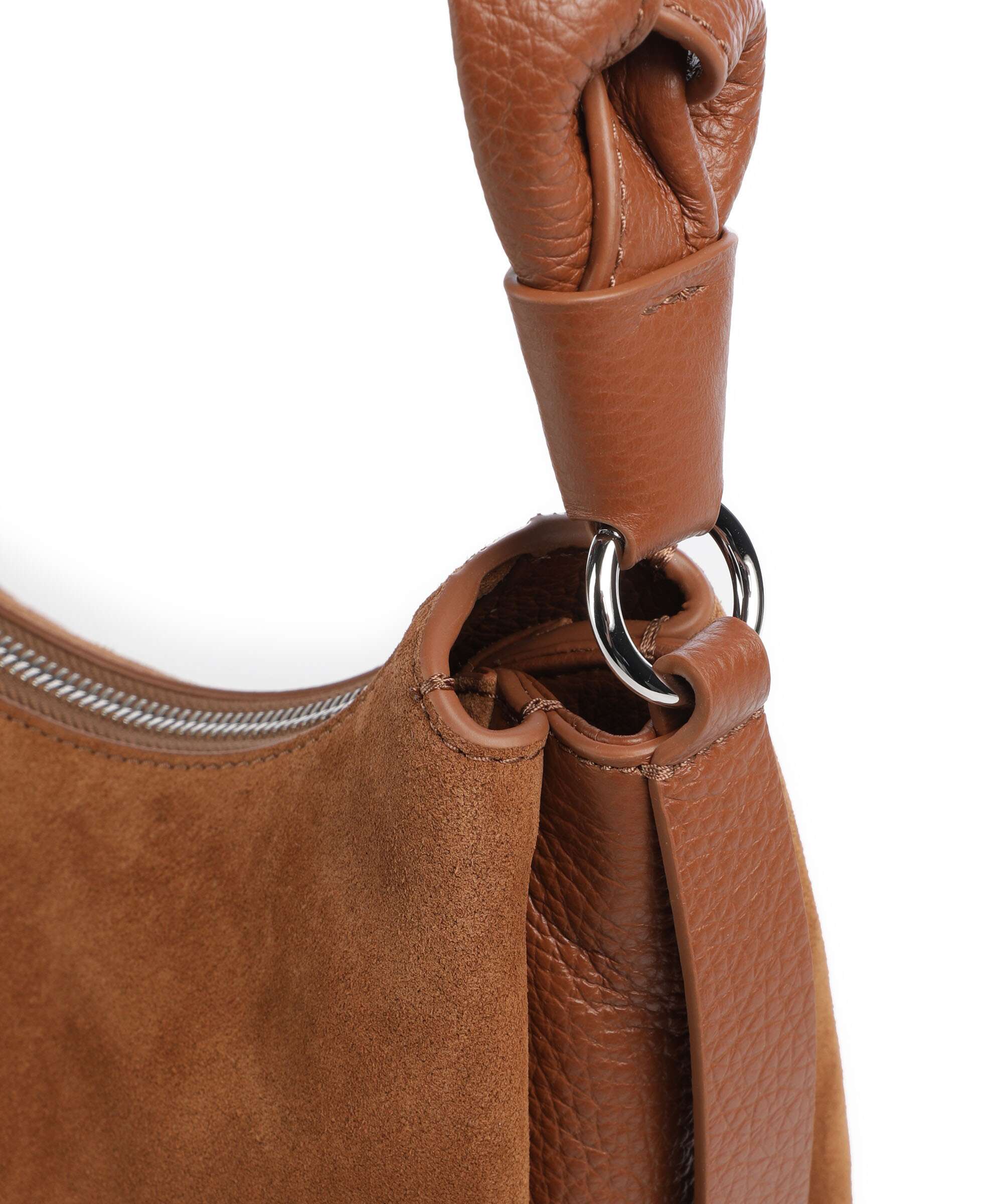 Coccinelle Boheme Suede Schoudertas cognac - Image 4