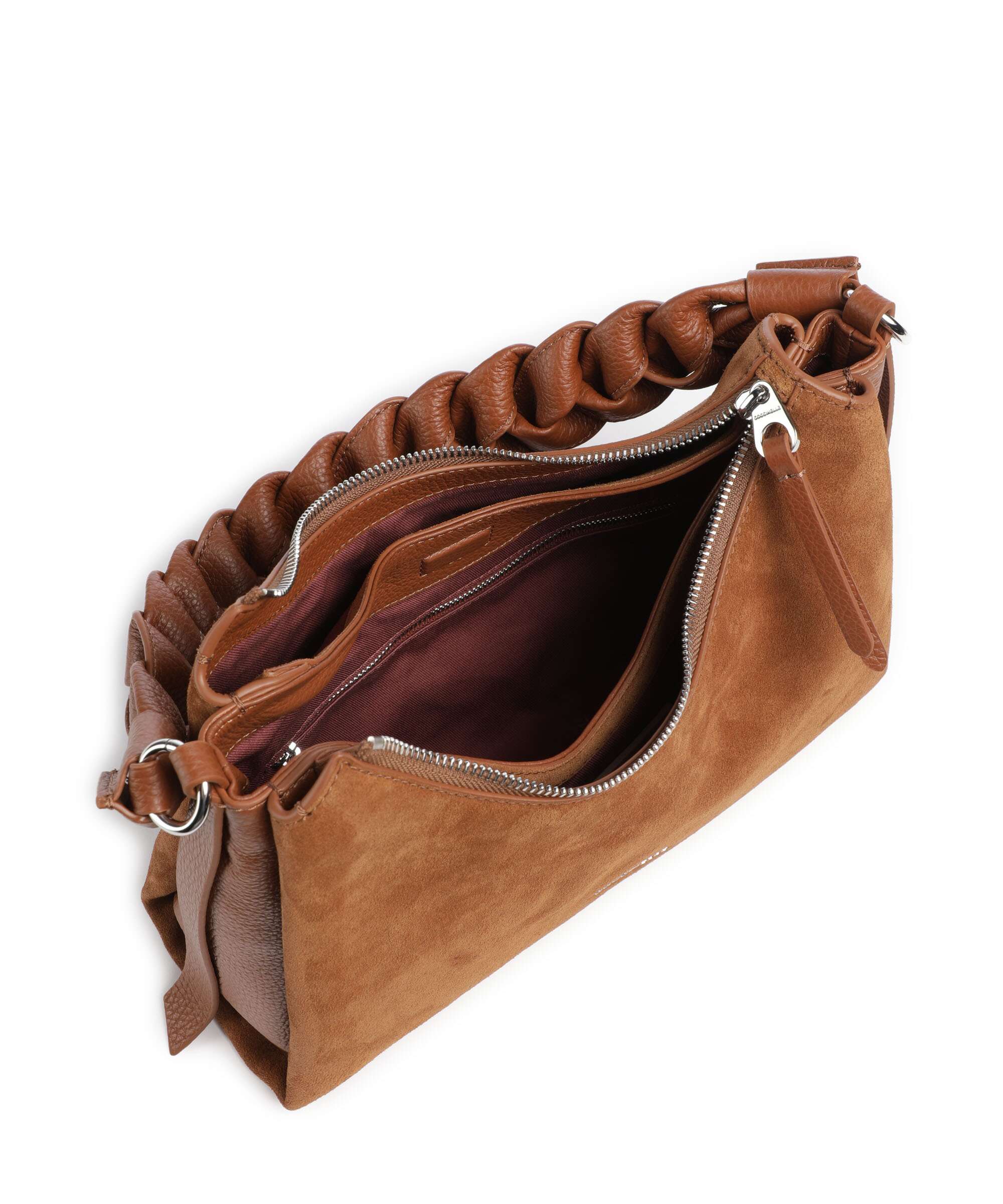 Coccinelle Boheme Suede Schoudertas cognac - Image 6