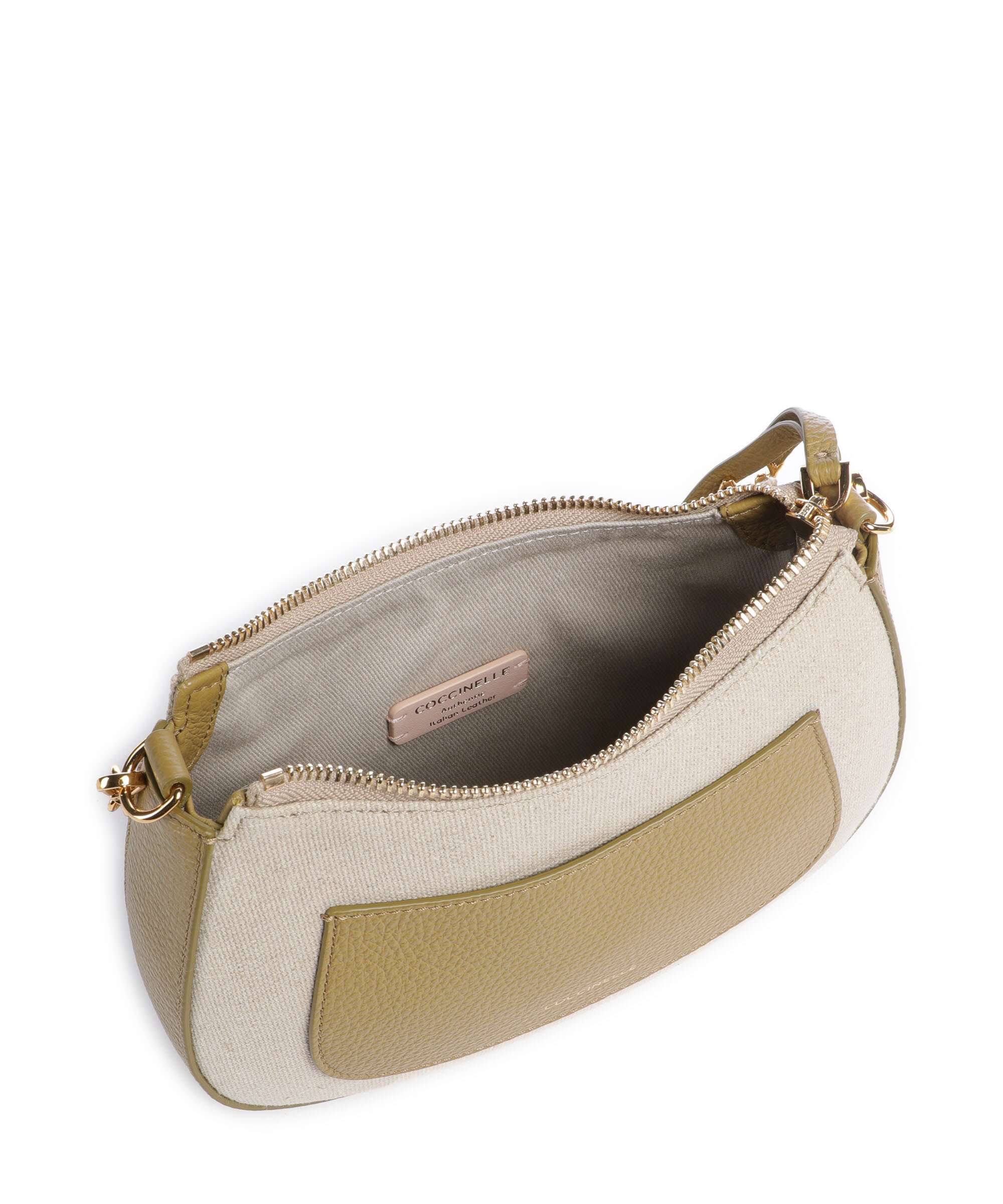 Coccinelle C-Easy Canvas Crossbody tas natural/seagrass - Image 6