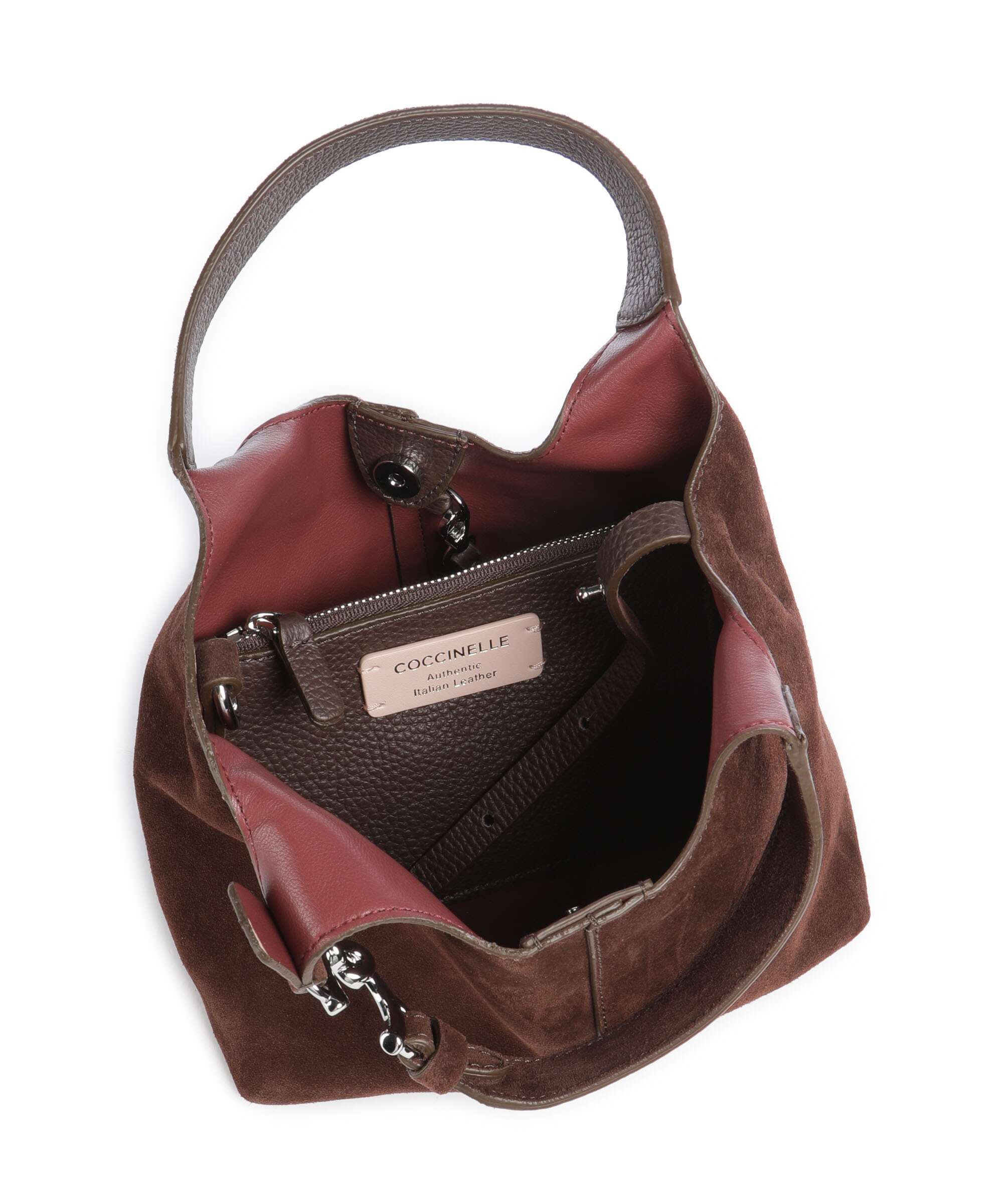 Coccinelle C-Easy Suede Handtas brunette - Image 7