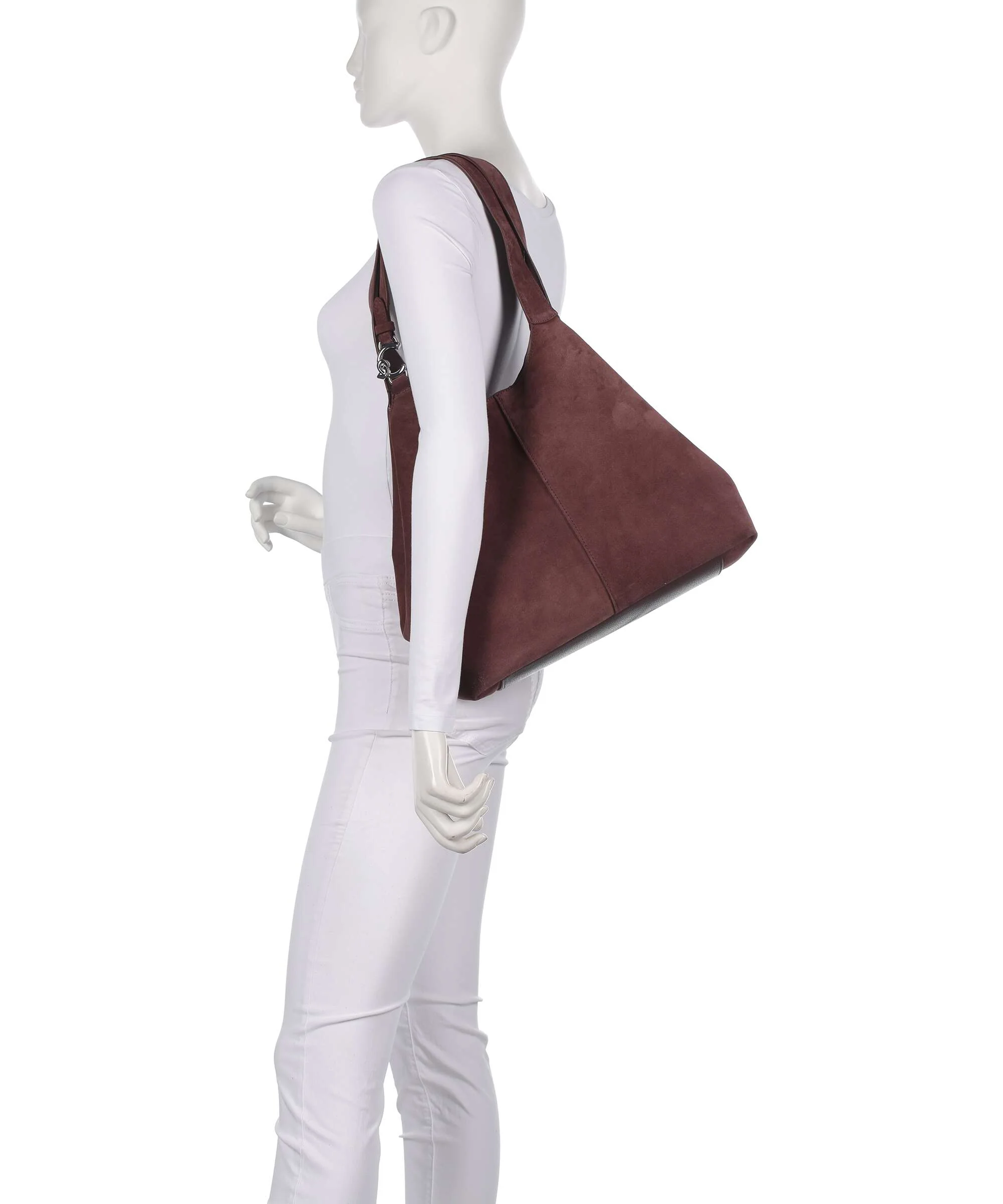 Coccinelle C-Easy Suede Hobo tas berry - Image 3
