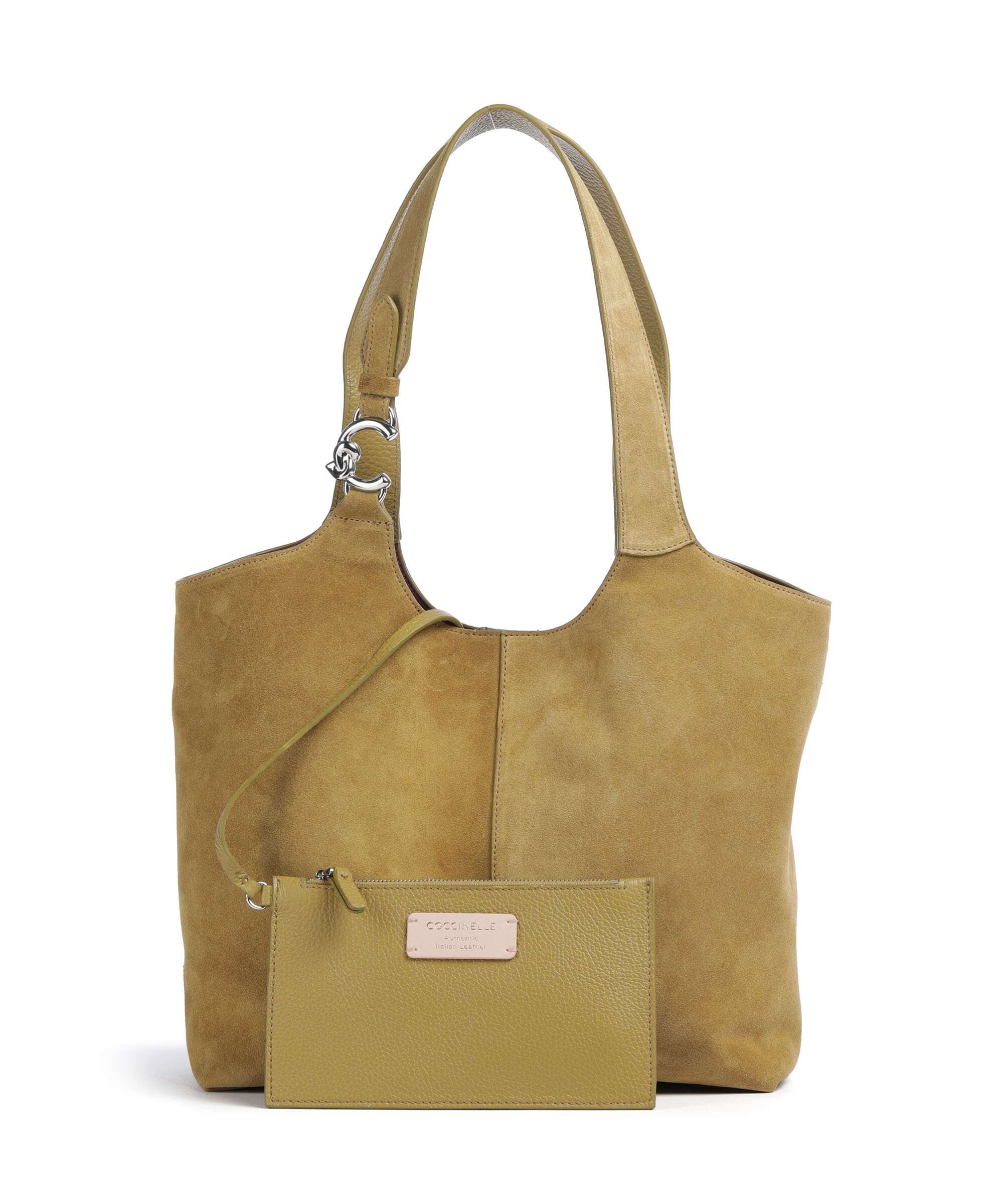 Coccinelle C-Easy Suede Hobo tas seagrass - Image 2