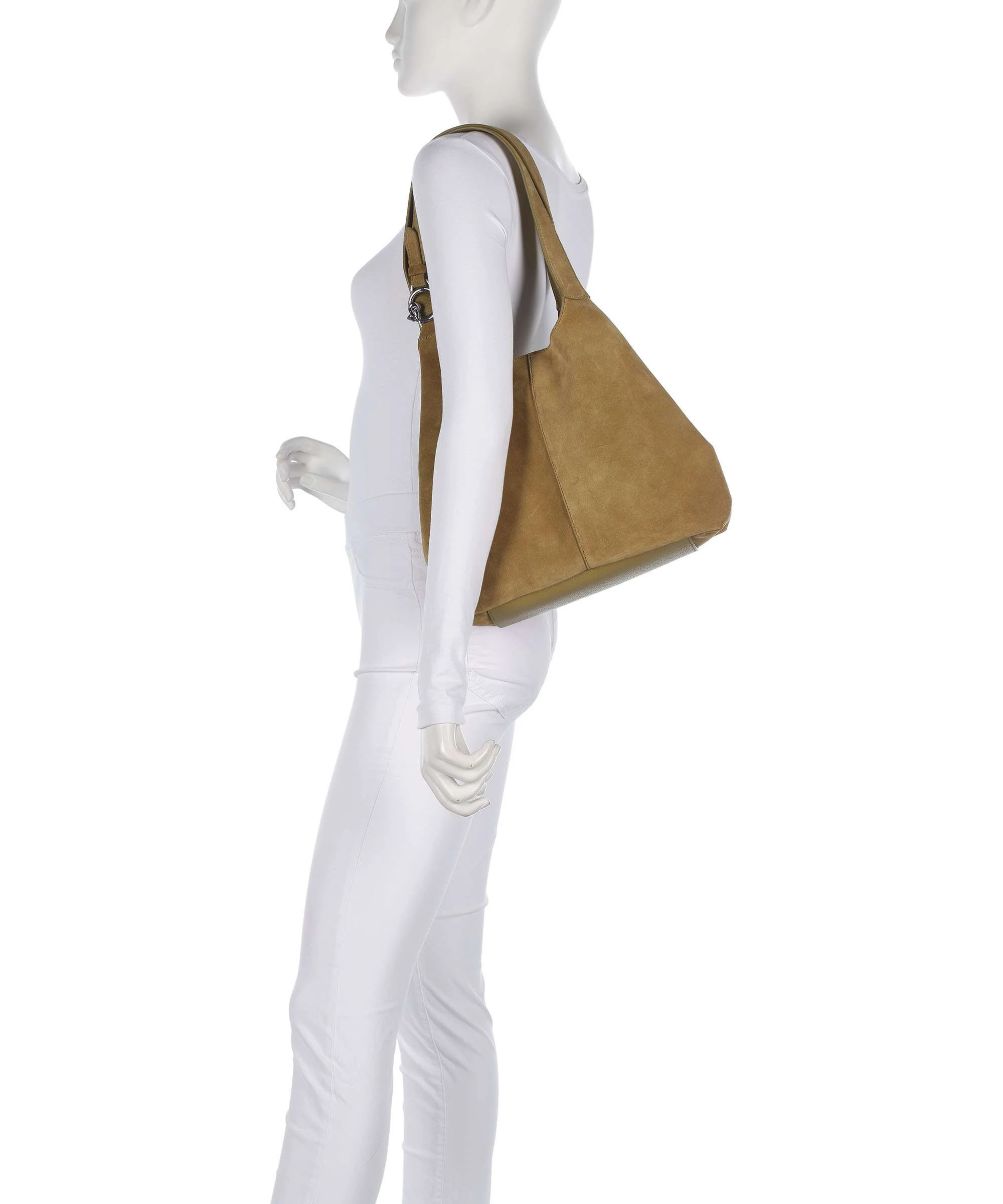 Coccinelle C-Easy Suede Hobo tas seagrass - Image 3