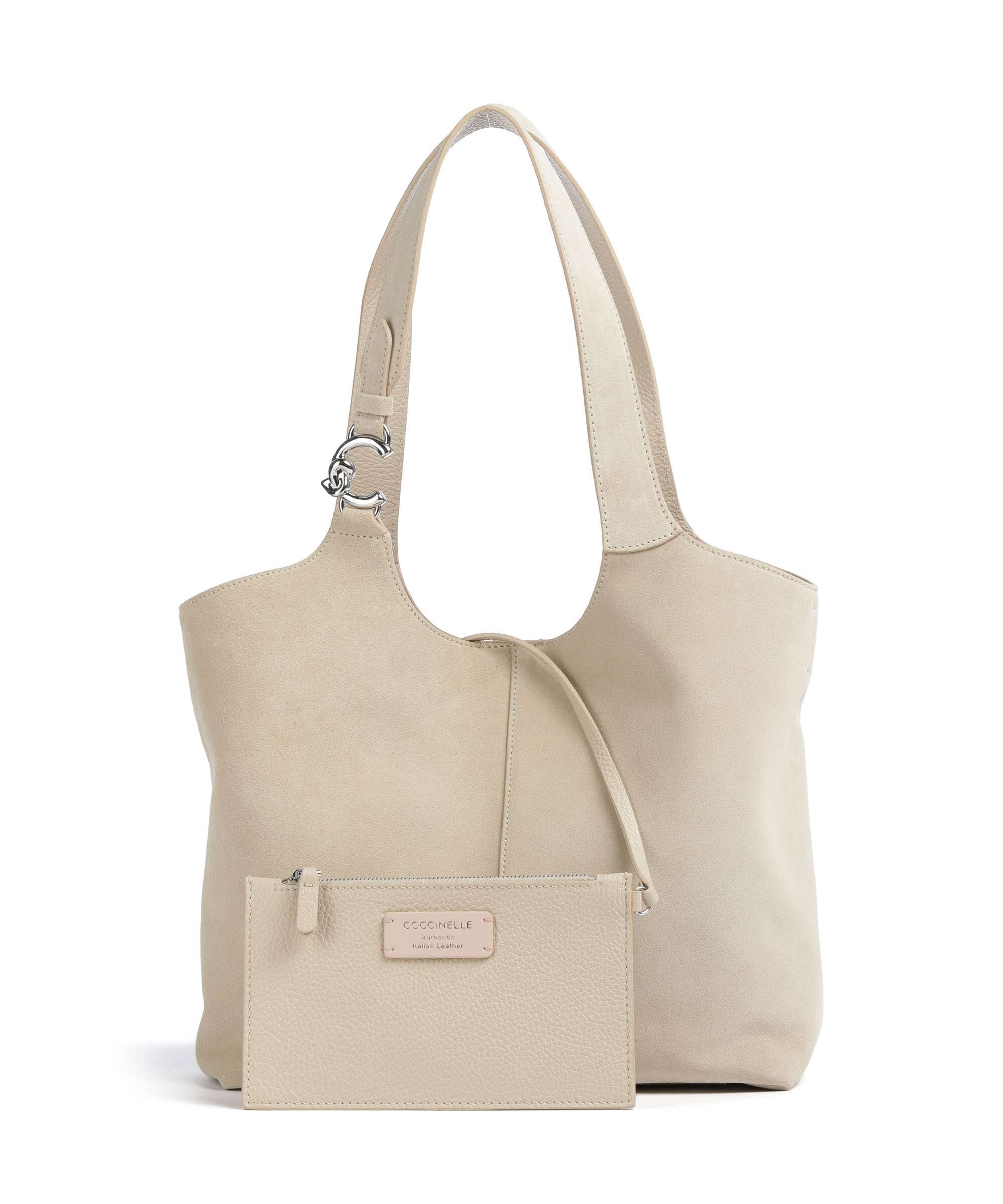 Coccinelle C-Easy Suede Hobo tas sandshell - Image 2