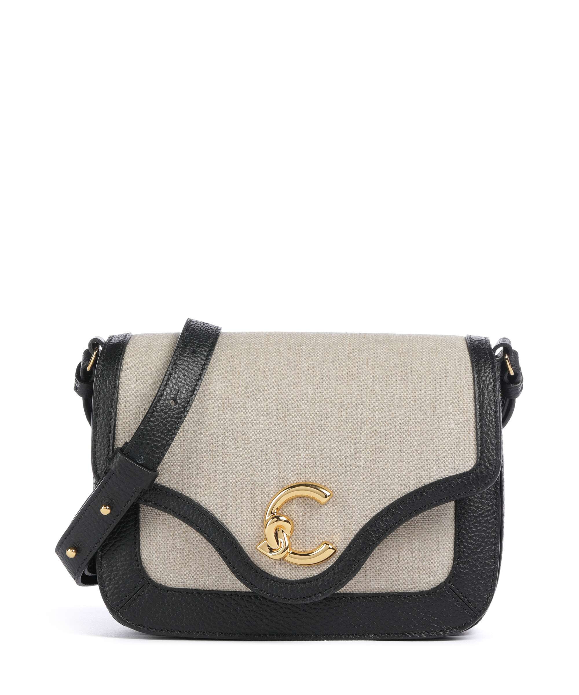 Coccinelle C-Me Crossbody tas natural/noir