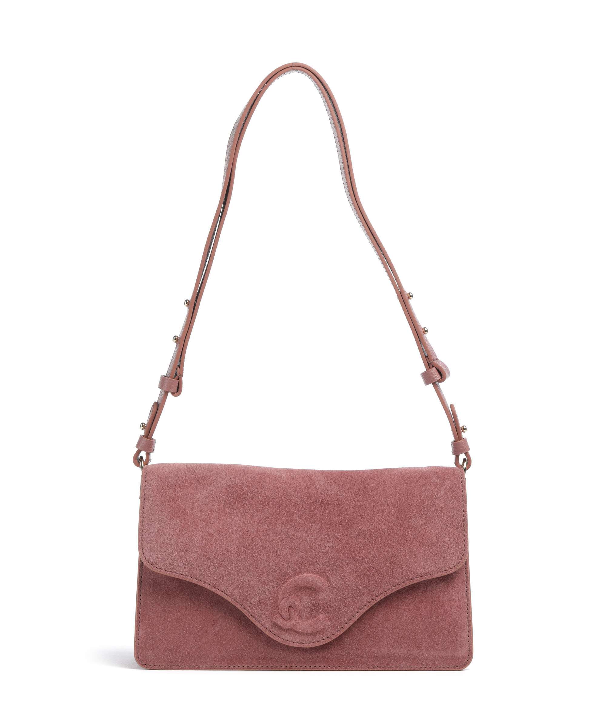 Coccinelle C-Me Softy Suede Schoudertas winter rose