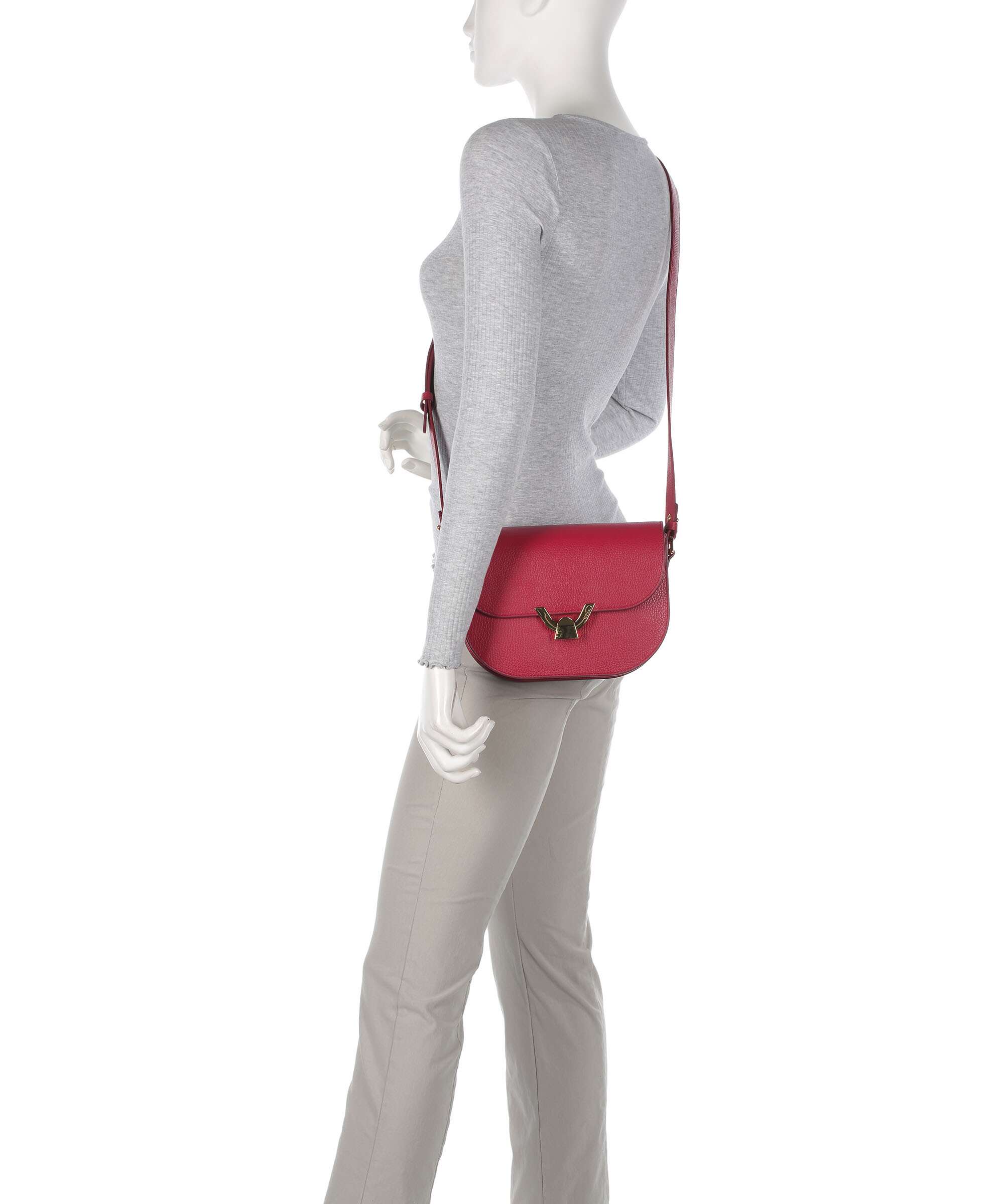 Coccinelle Dew Crossbody tas sangria - Image 3