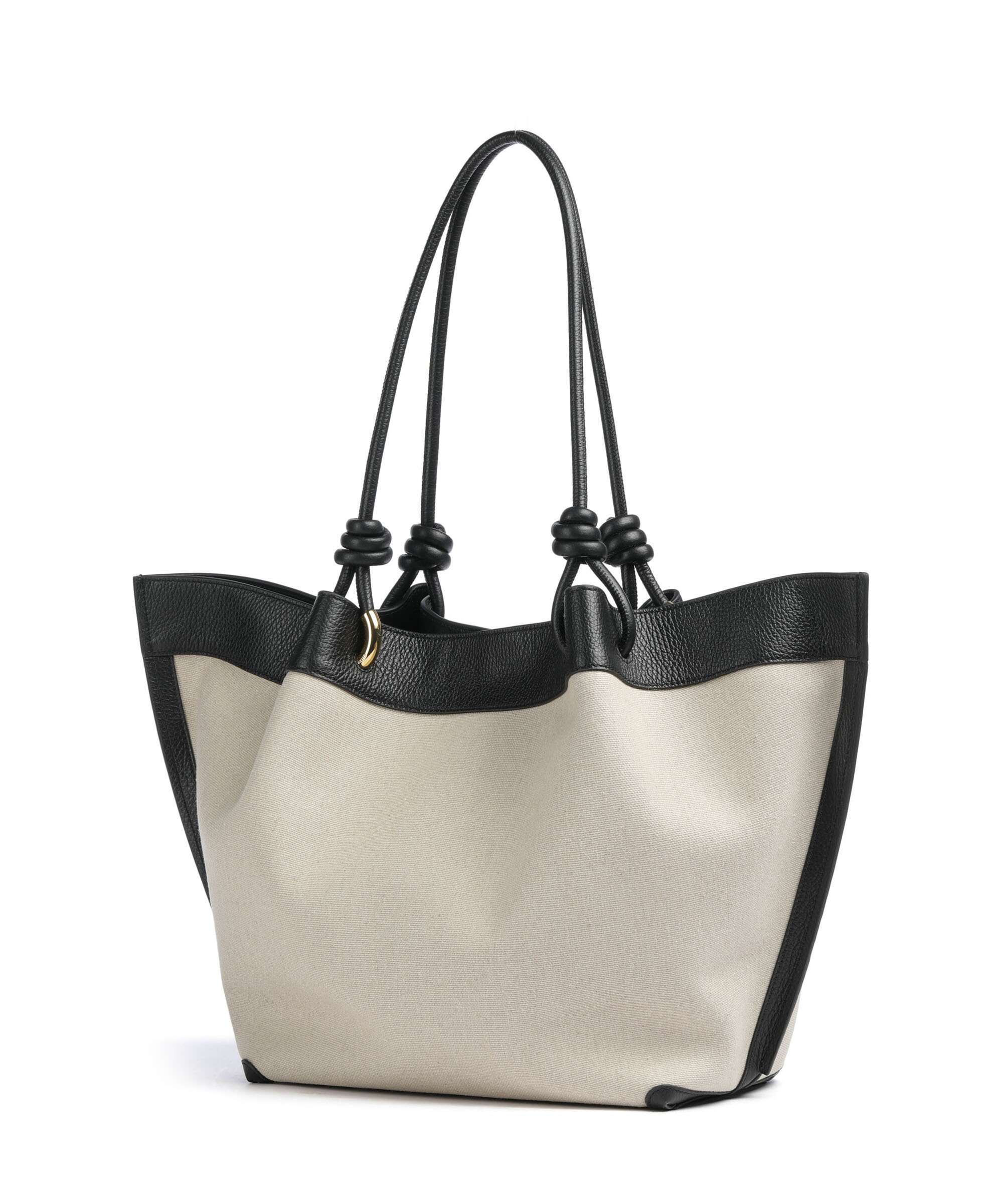 Coccinelle Finn Canvas Boodschappentas natural/noir - Image 2