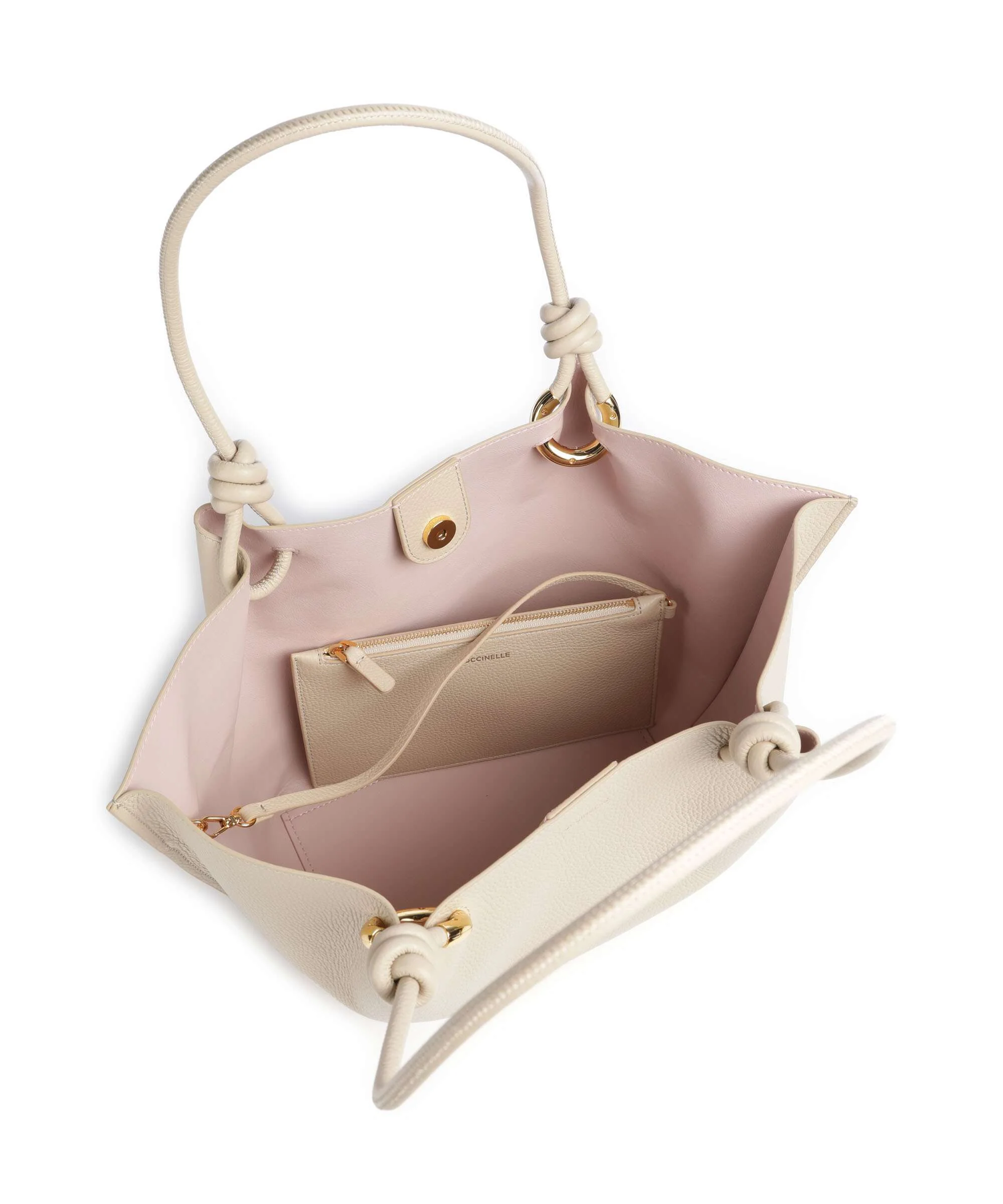 Coccinelle Finn Hobo tas sandshell - Image 6