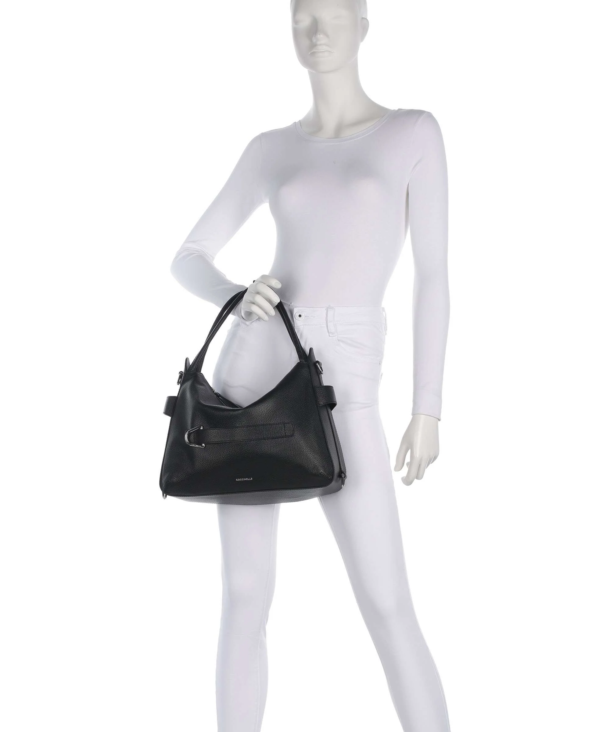 Coccinelle Gretel Ribbon Hobo tas noir - Image 3