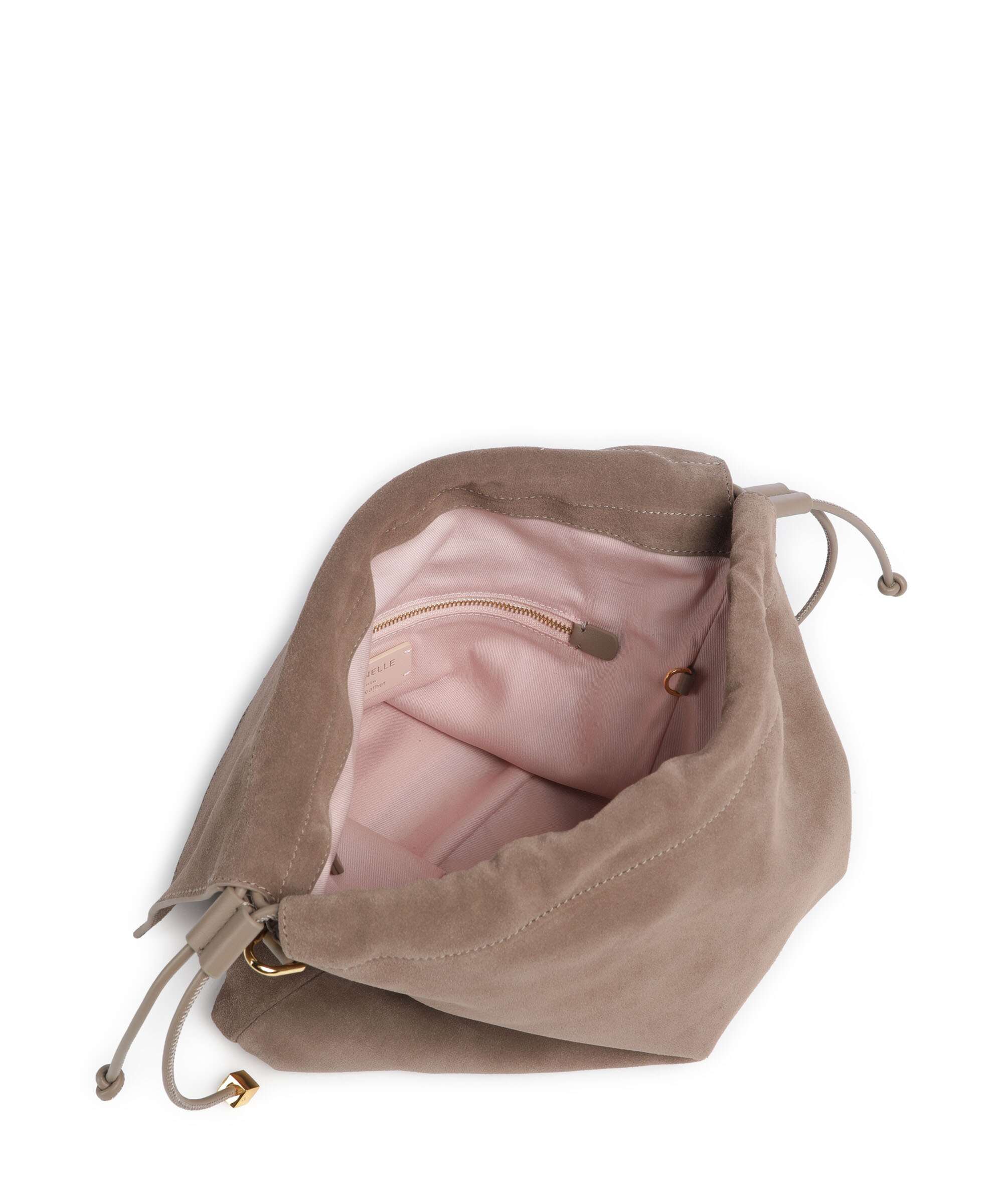 Coccinelle Lidia Suede Hobo tas warm taupe - Image 6