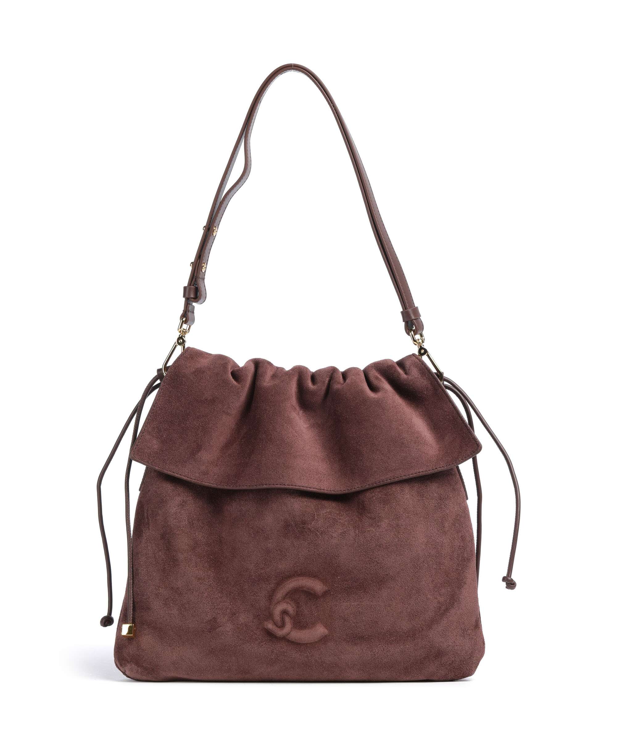 Coccinelle Lidia Suede Hobo tas berry