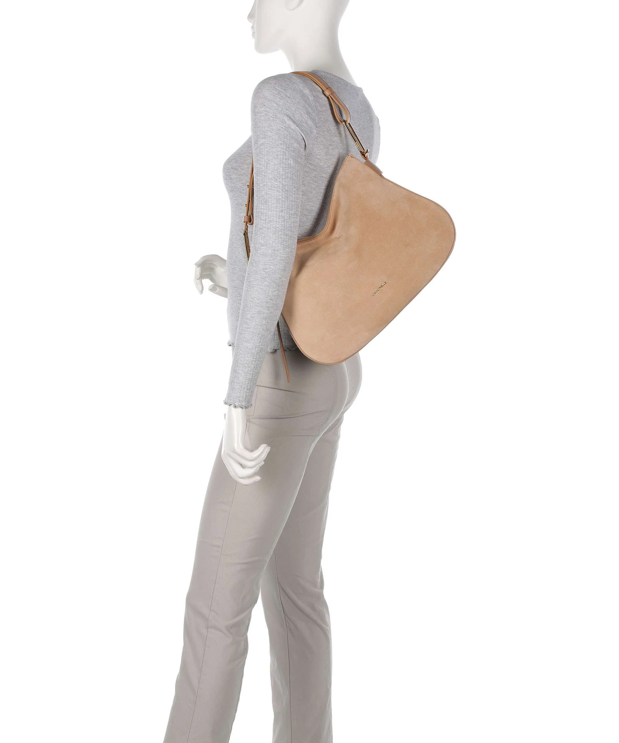 Coccinelle Magie Suede Hobo tas skin - Image 3