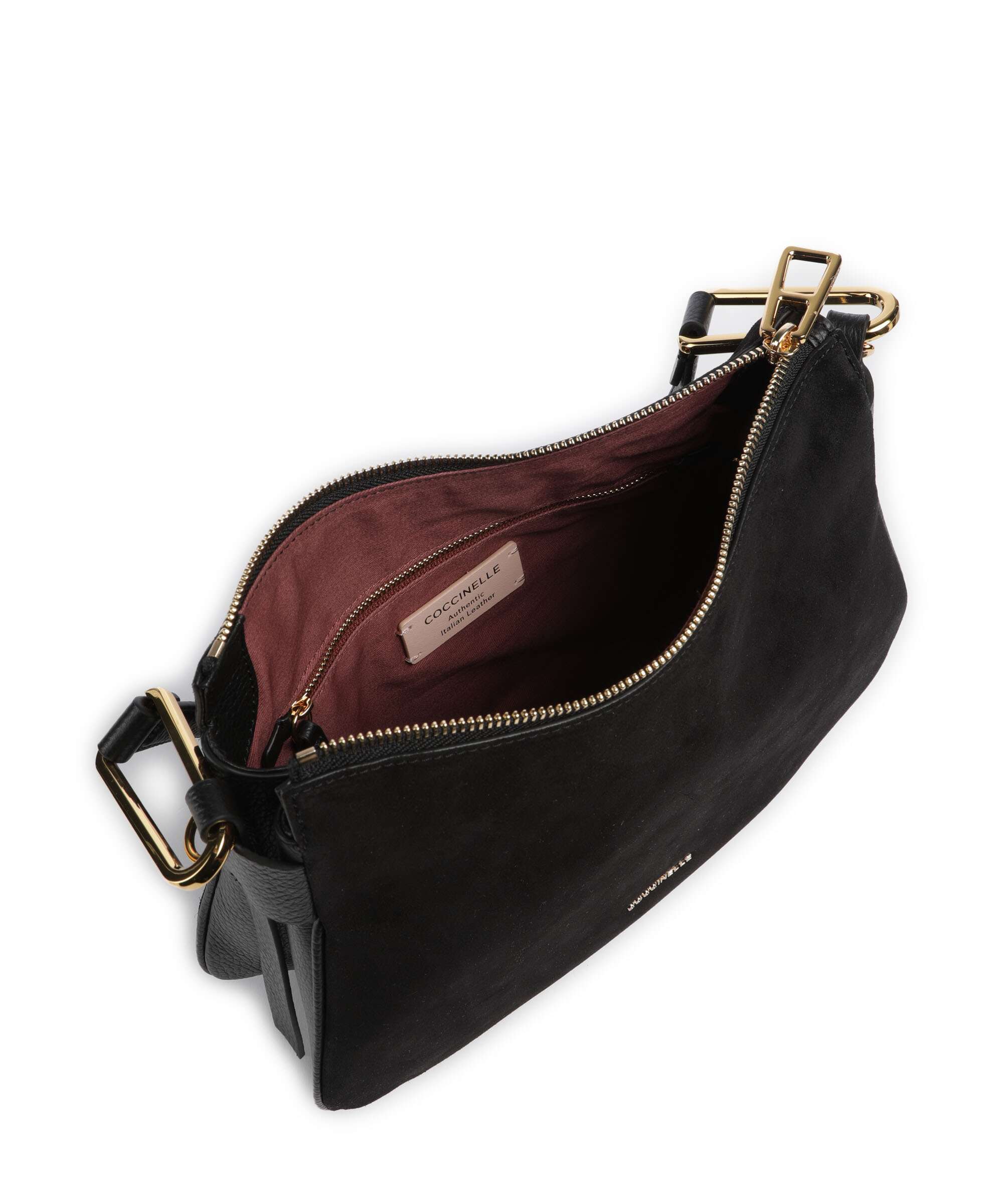 Coccinelle Magie Suede Hobo tas noir - Image 6