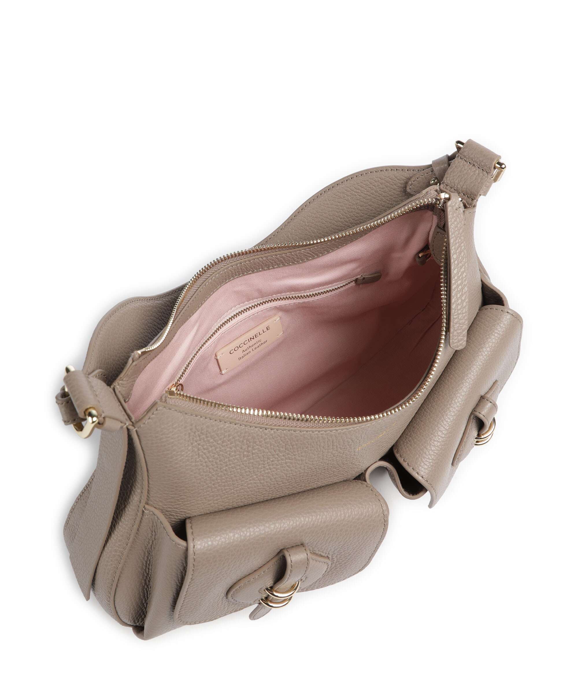 Coccinelle Mavery Pocket Hobo tas warm taupe - Image 5