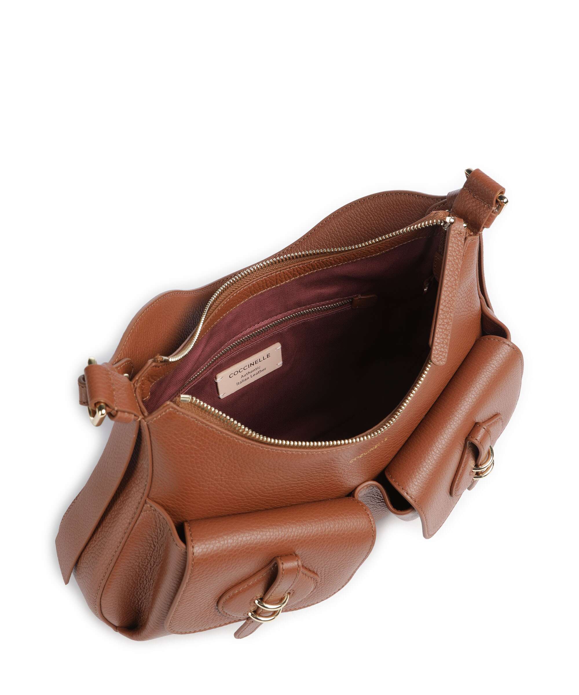 Coccinelle Mavery Pocket Hobo tas cognac - Image 5