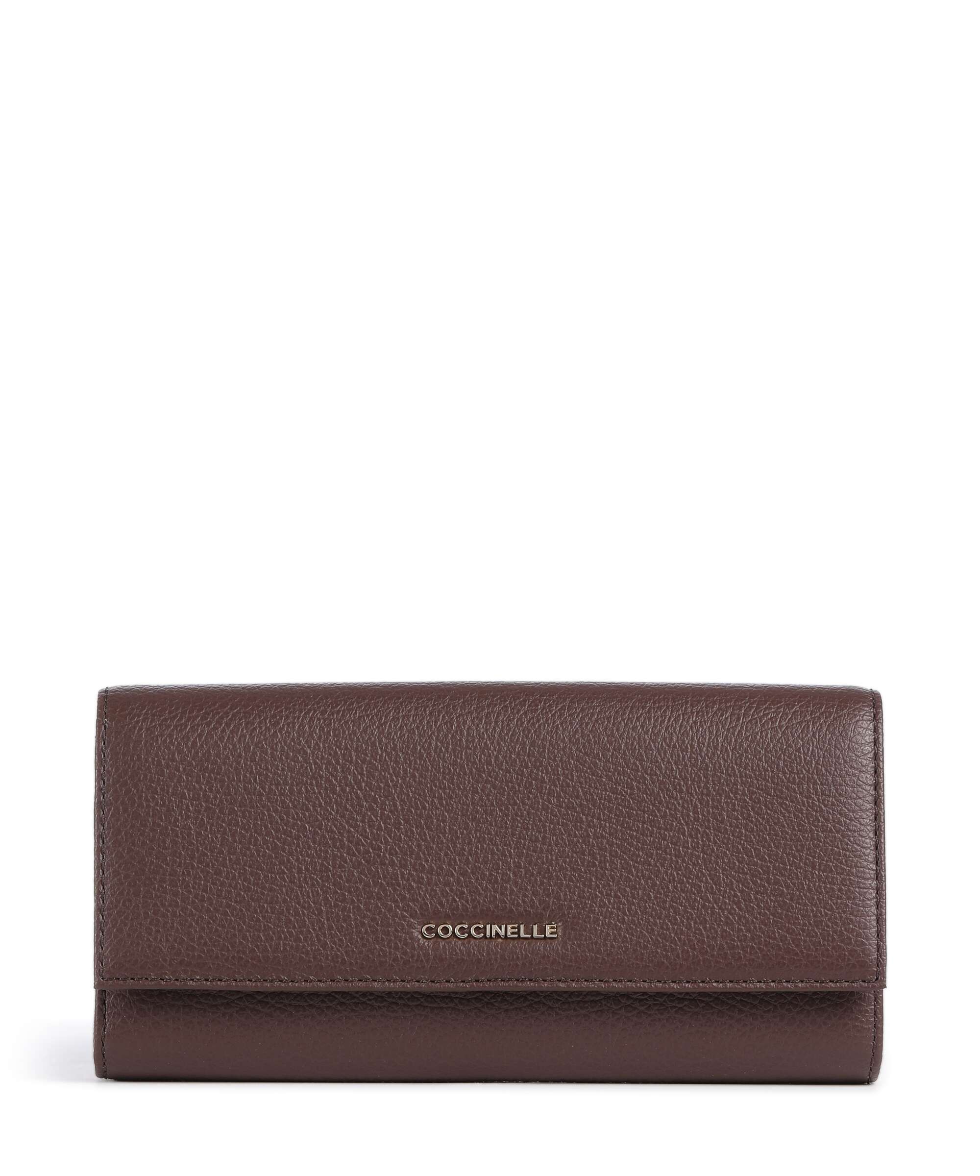 Coccinelle Metallic Soft Portemonnee berry