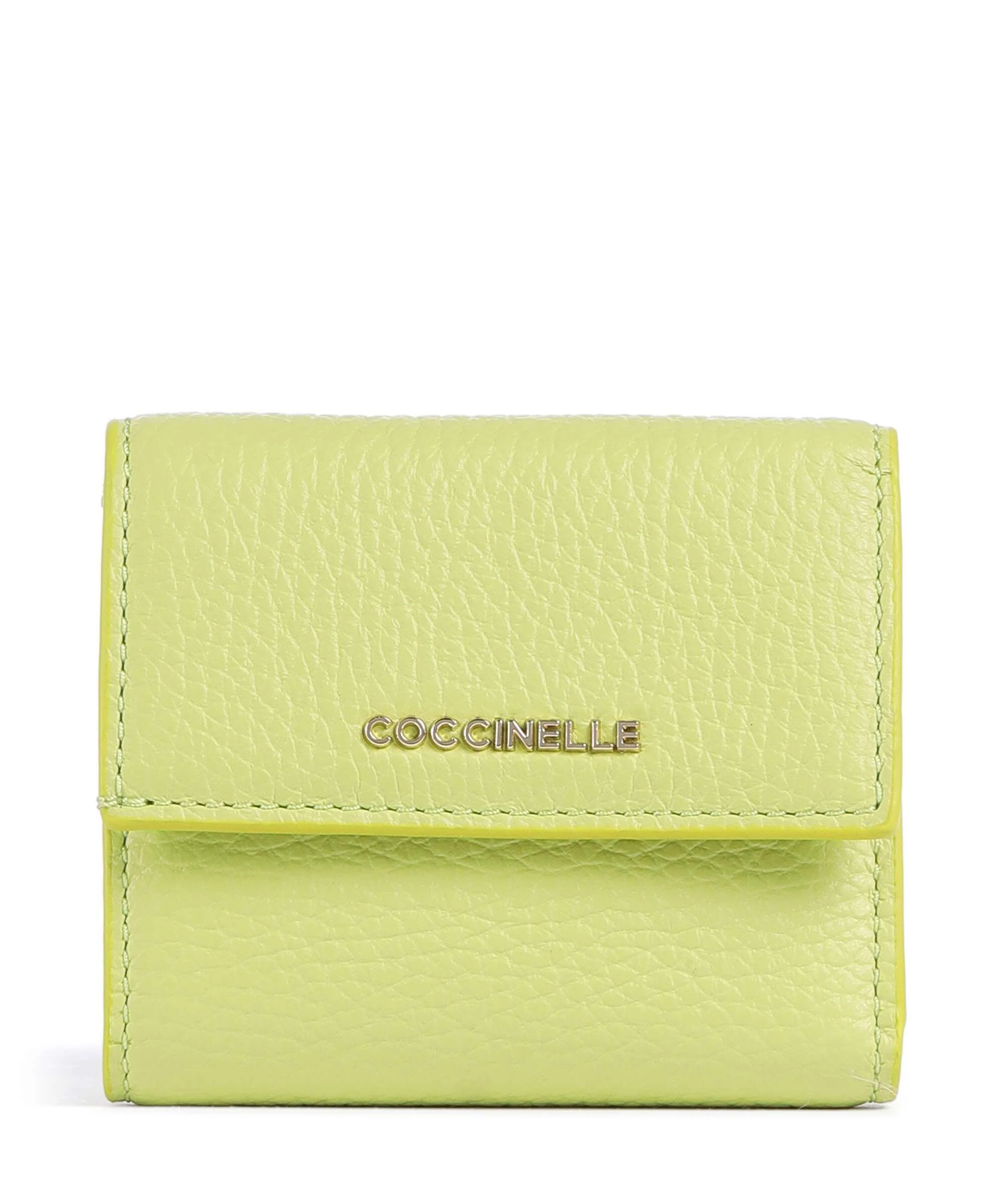 Coccinelle Metallic Soft Portemonnee green glow