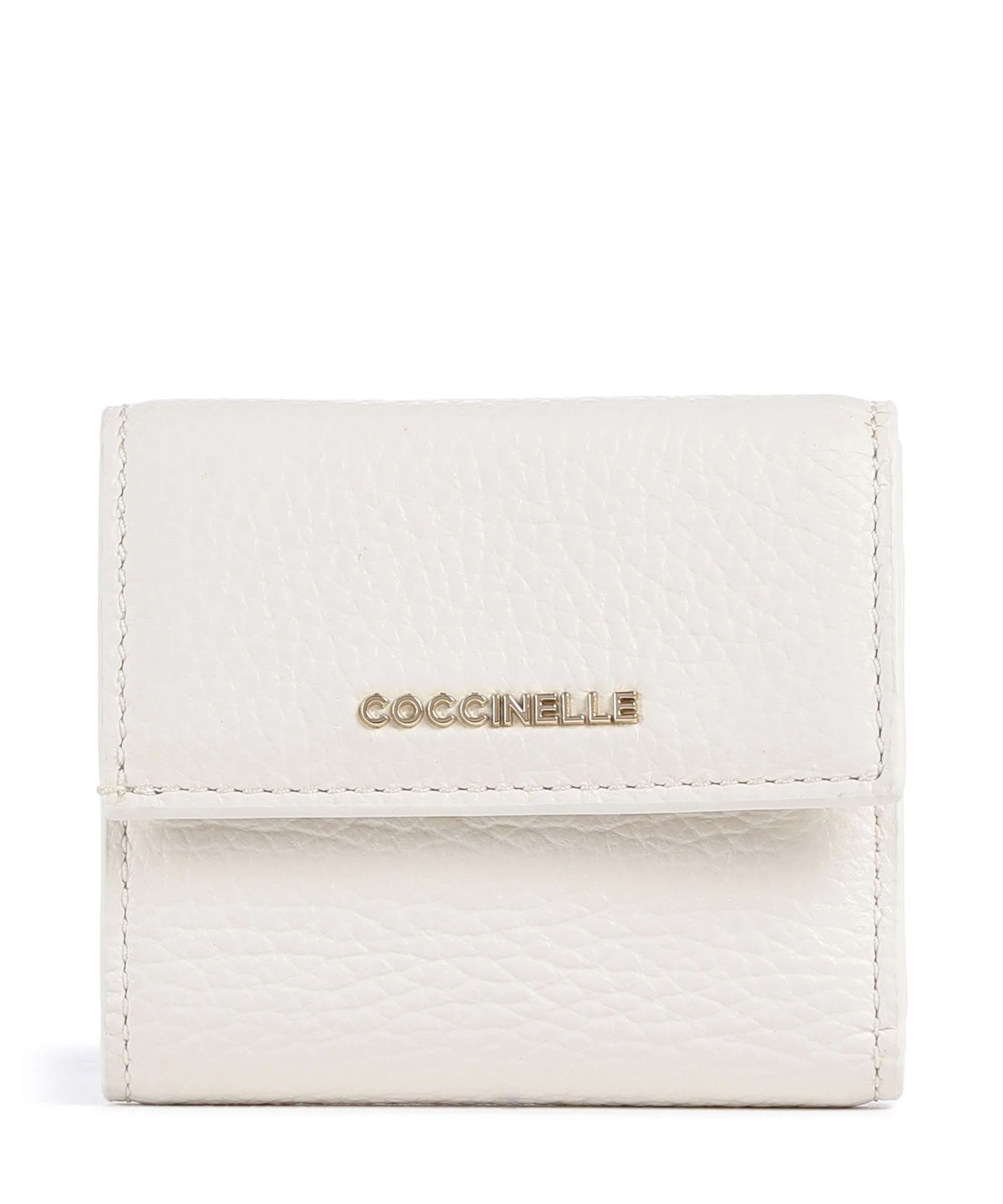 Coccinelle Metallic Soft Portemonnee pearl