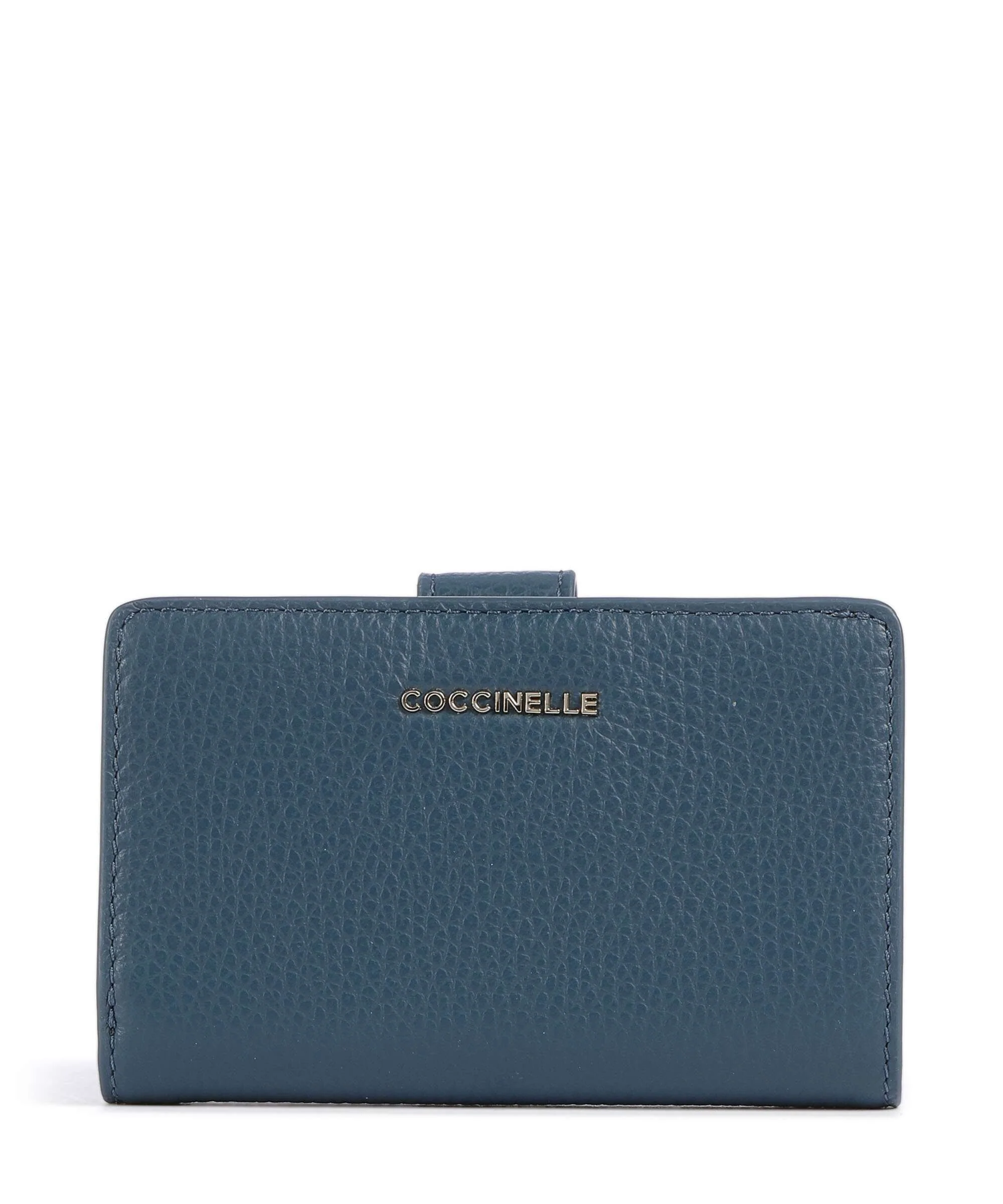 Coccinelle Metallic Soft Portemonnee deep blue