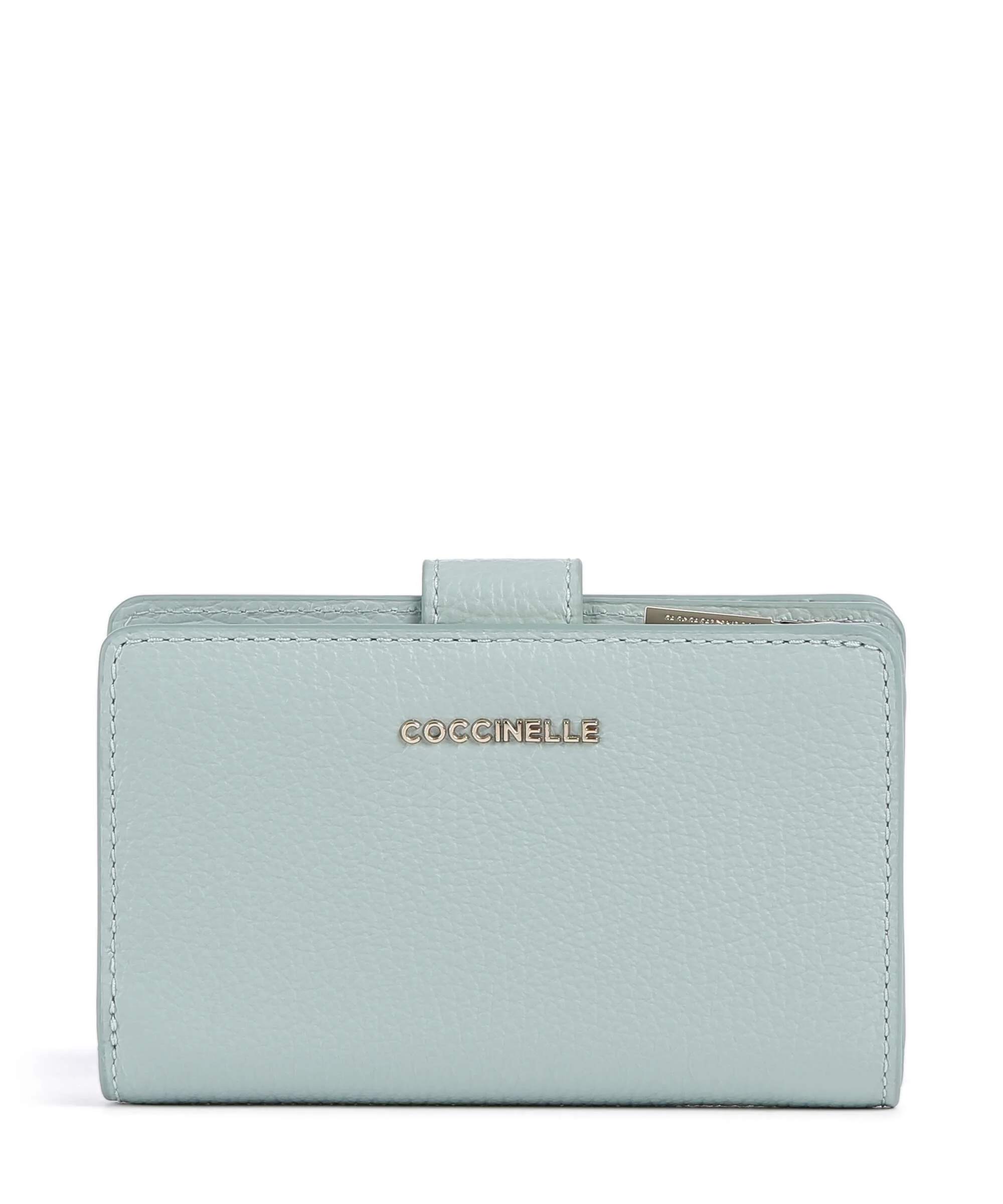 Coccinelle Metallic Soft Portemonnee aquamarine