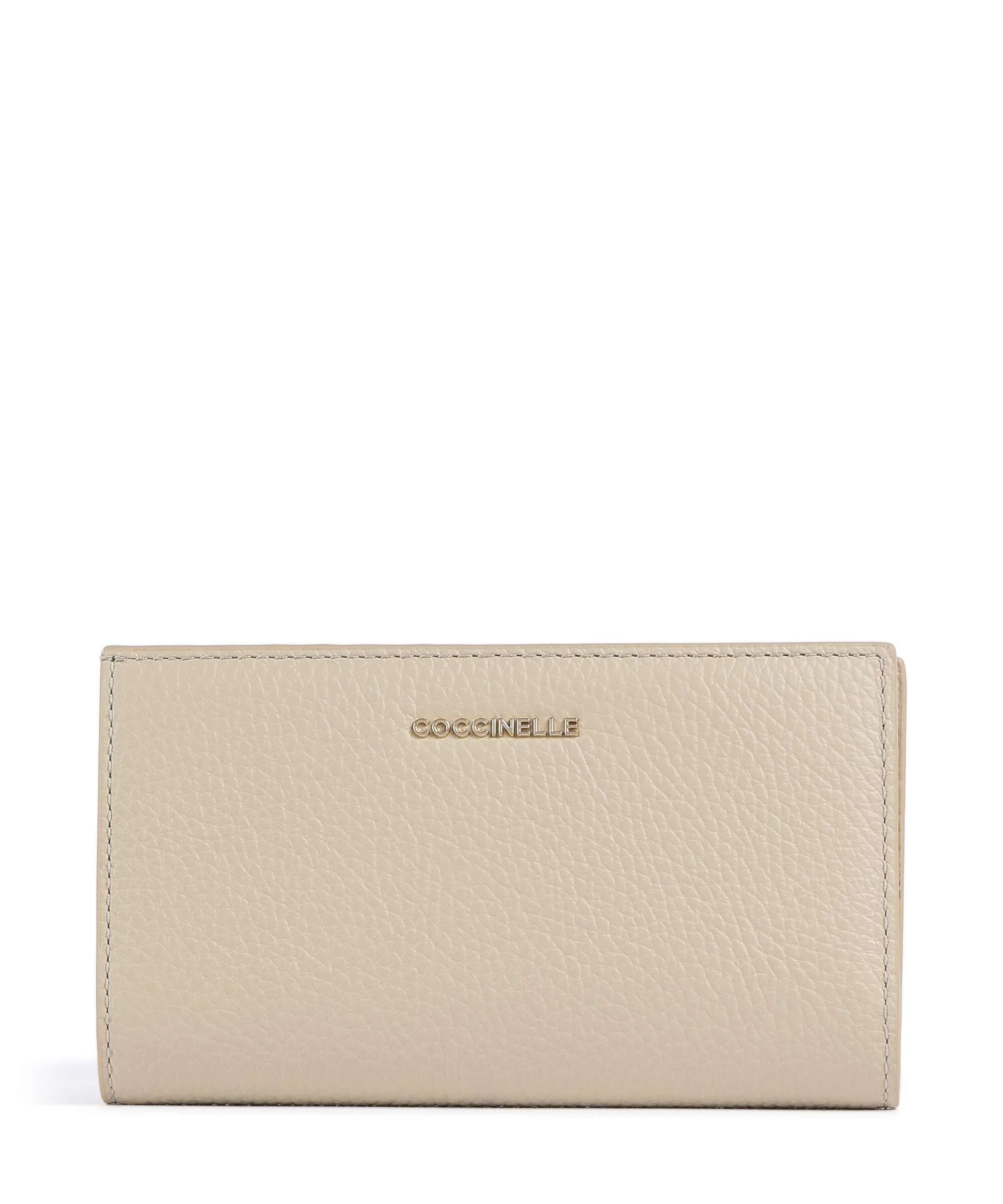 Coccinelle Metallic Soft Portemonnee sandshell