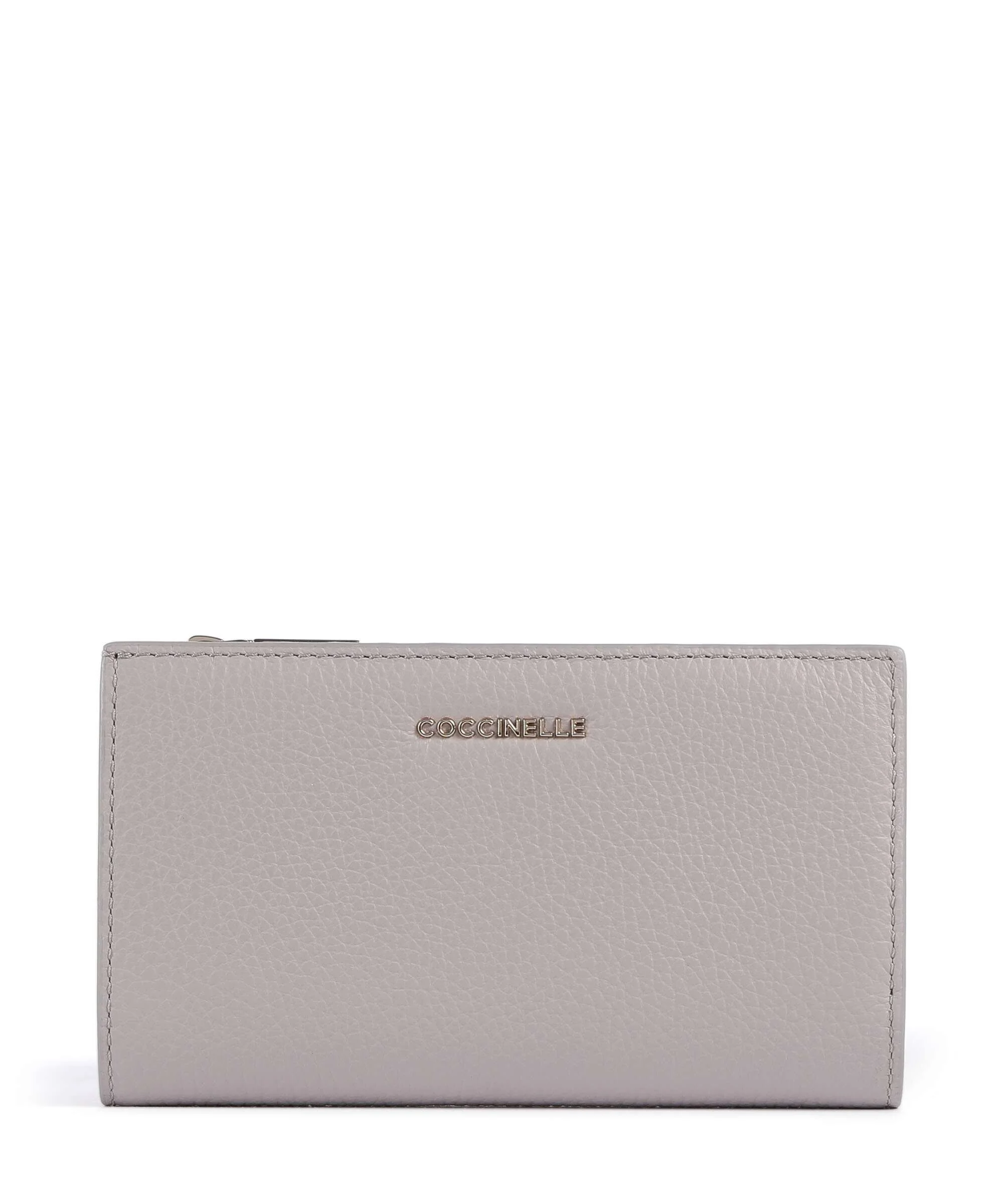 Coccinelle Metallic Soft Portemonnee oyster