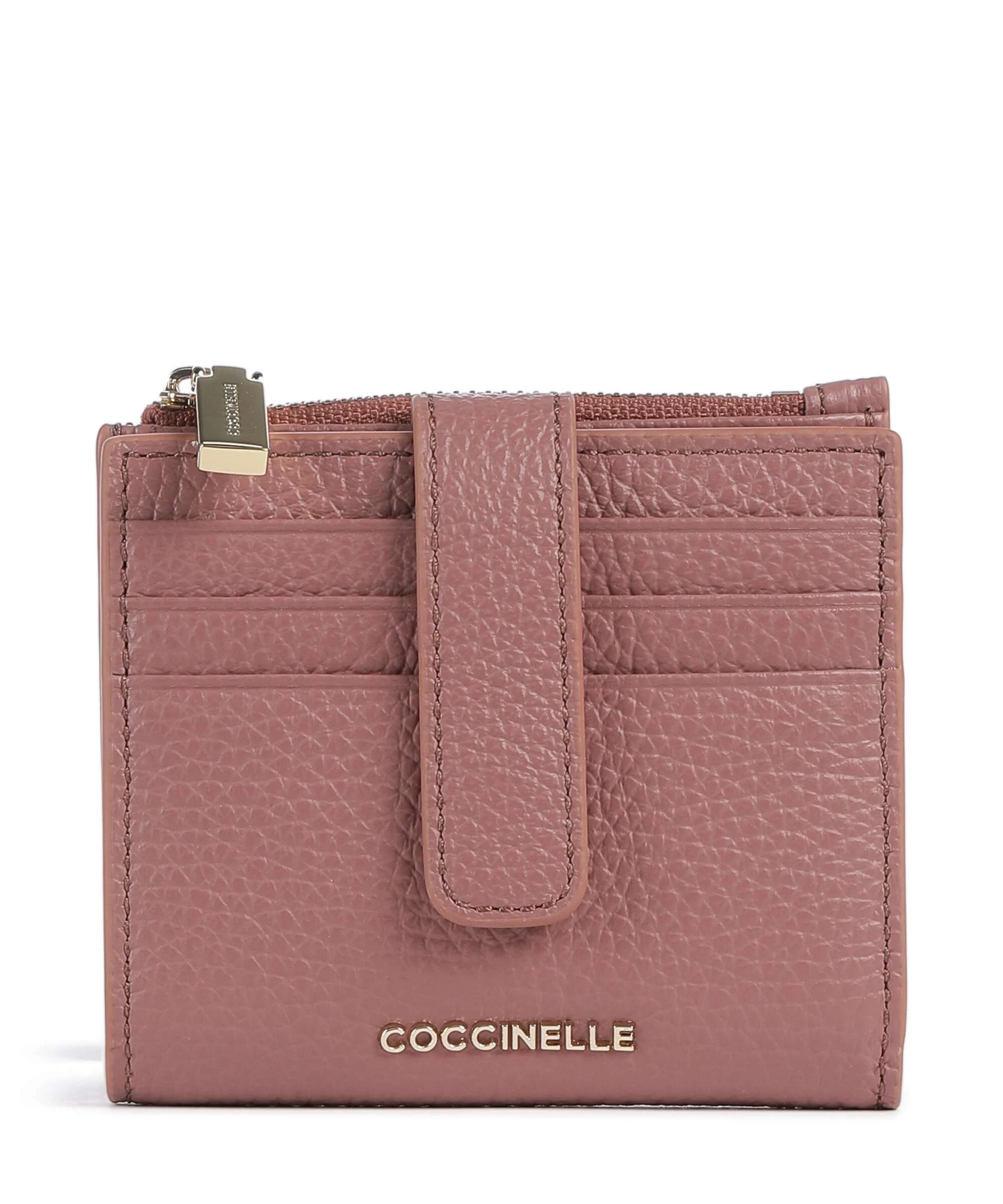 Coccinelle Metallic Soft Portemonnee winter rose