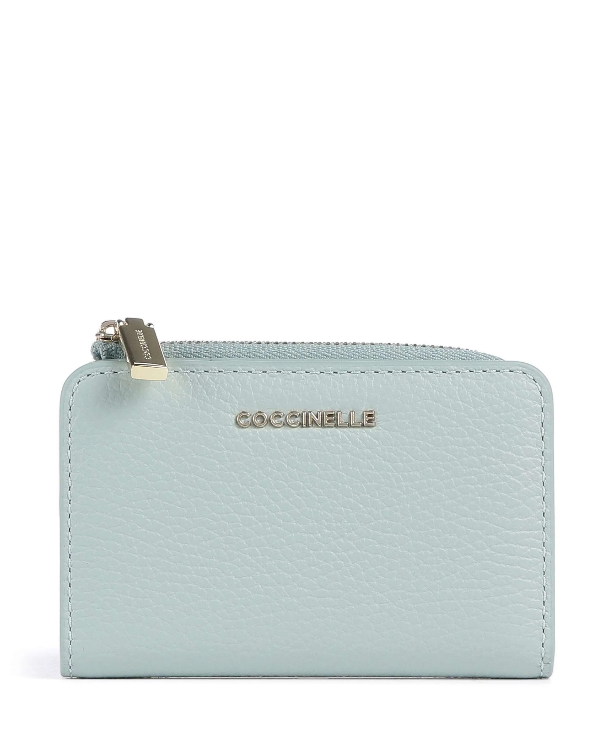 Coccinelle Metallic Soft Portemonnee aquamarine