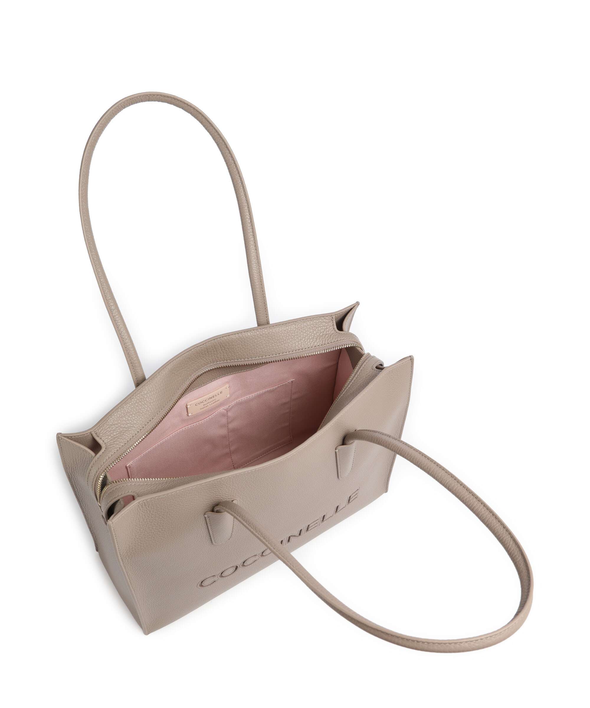Coccinelle Myrtha Boodschappentas warm taupe - Image 5