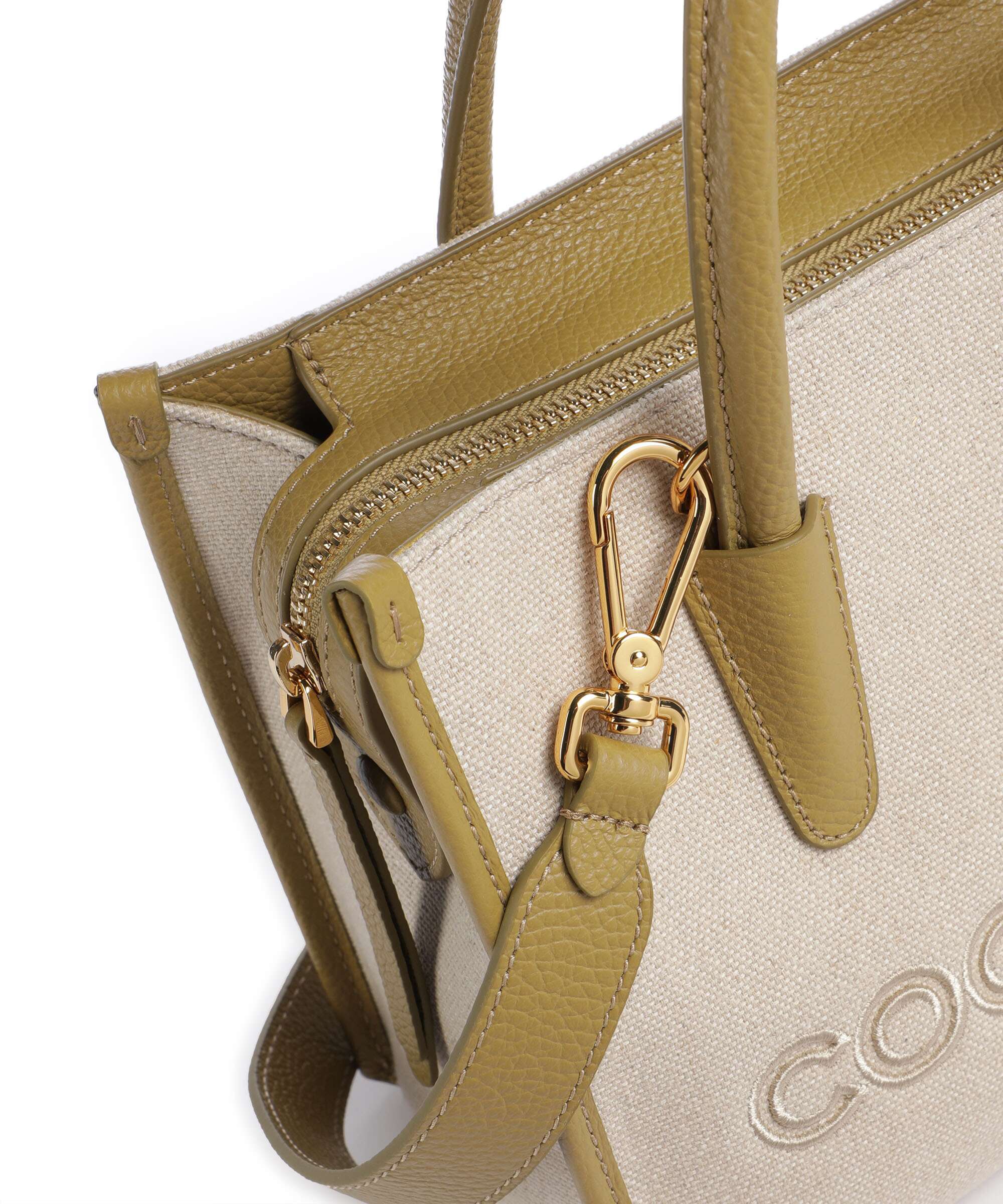 Coccinelle Myrtha Canvas Handtas natural/seagrass - Image 4