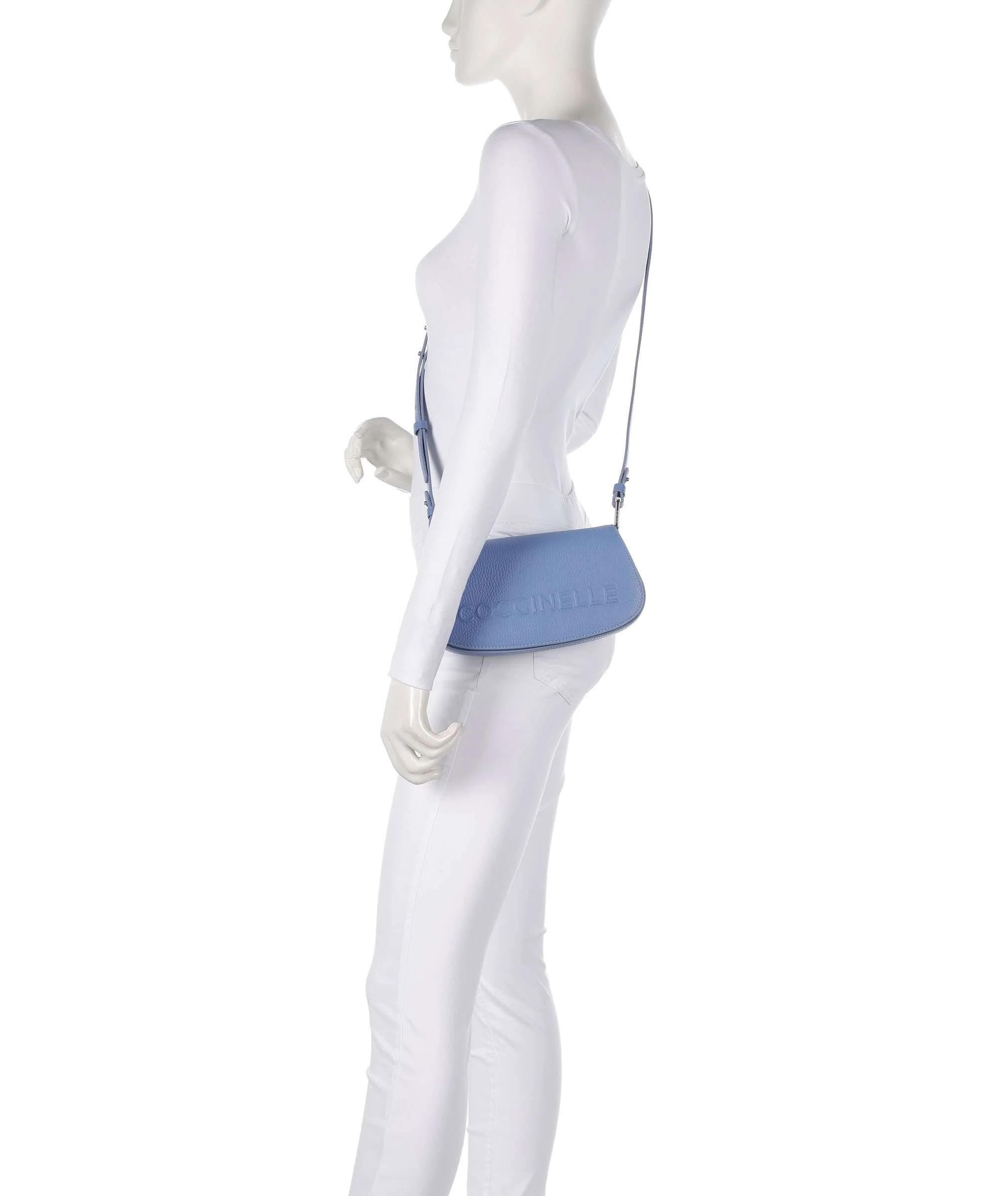 Coccinelle Myrtha Maxi Logo Schoudertas azul - Image 4