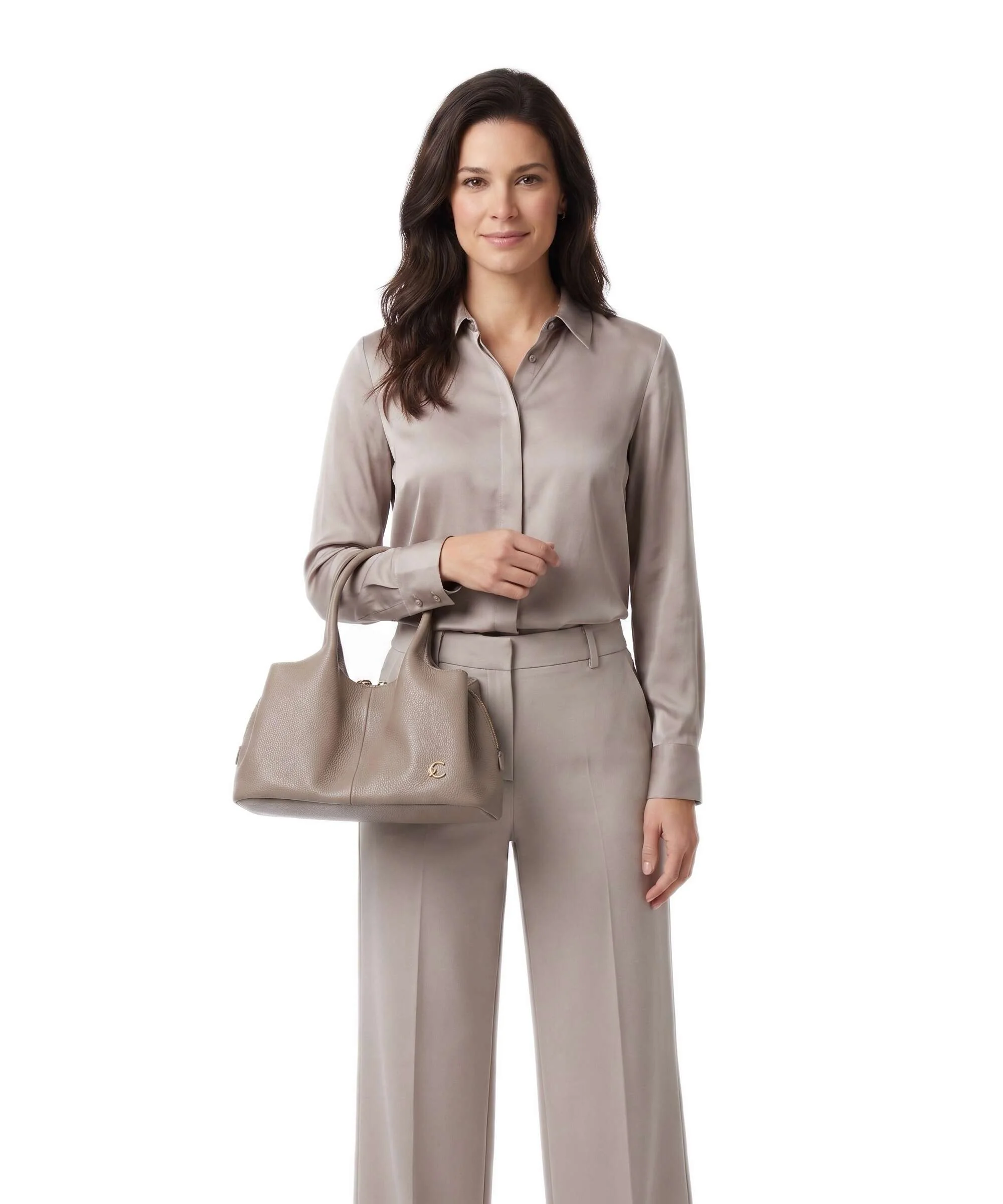 Coccinelle Nell Handtas warm taupe - Image 3