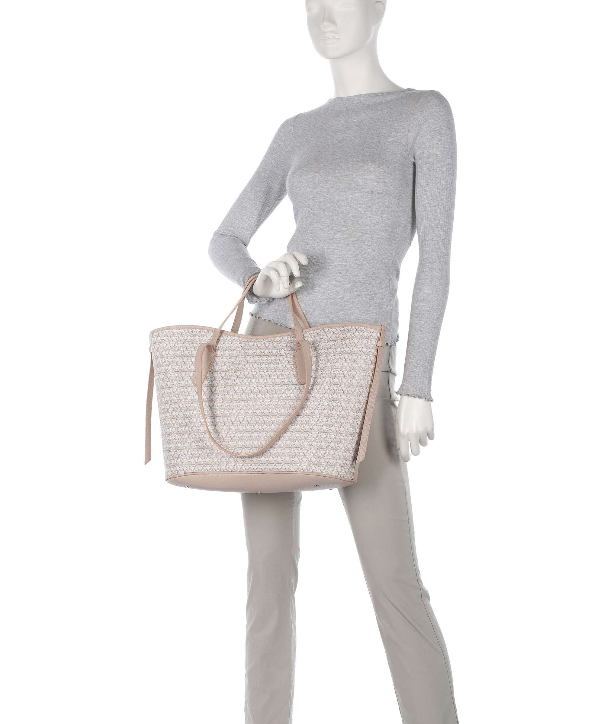 Coccinelle Never Without Bag Monogram Boodschappentas multicolour/blanco/rosette - Image 3