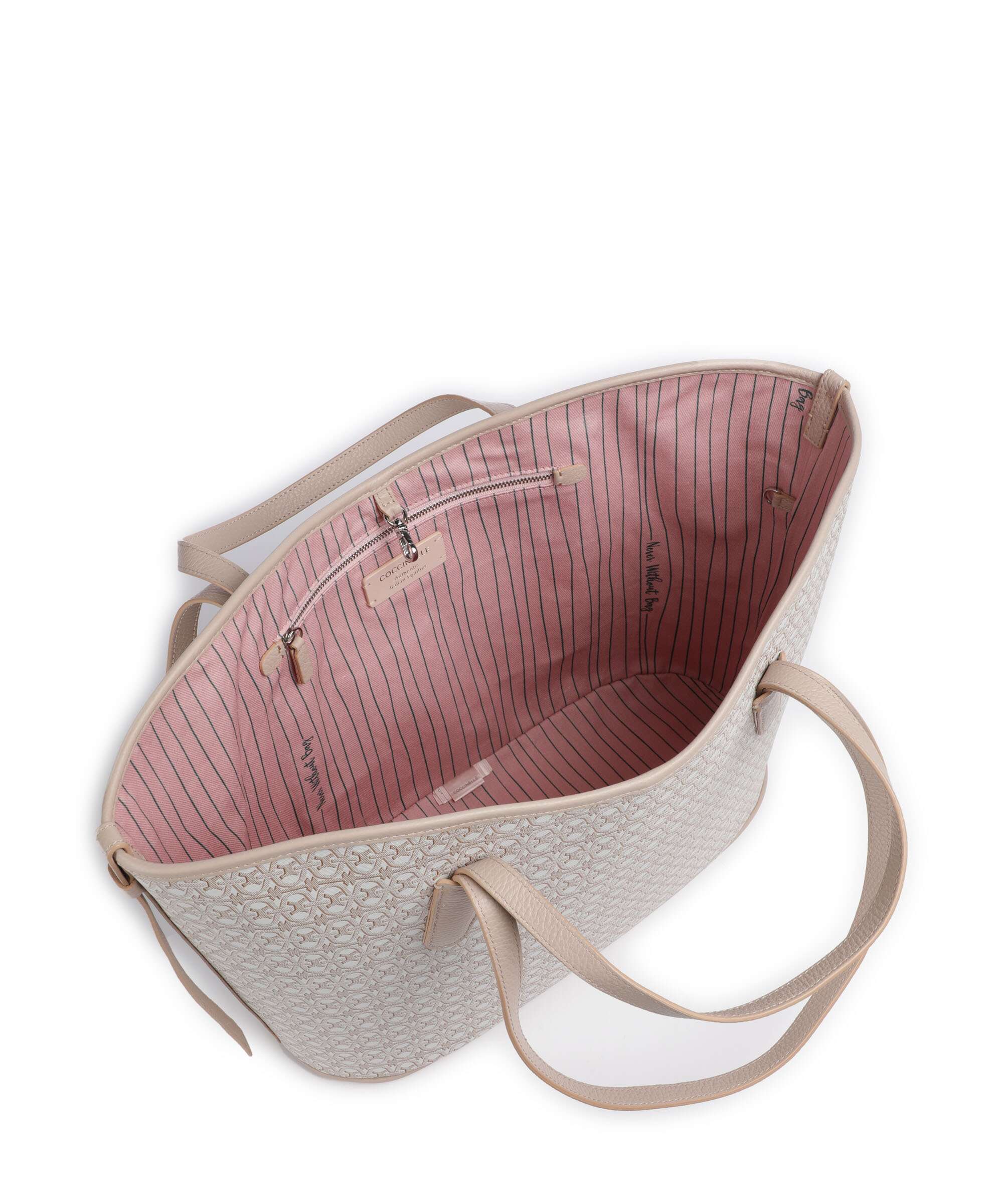 Coccinelle Never Without Bag Monogram Boodschappentas multicolour/blanco/rosette - Image 5