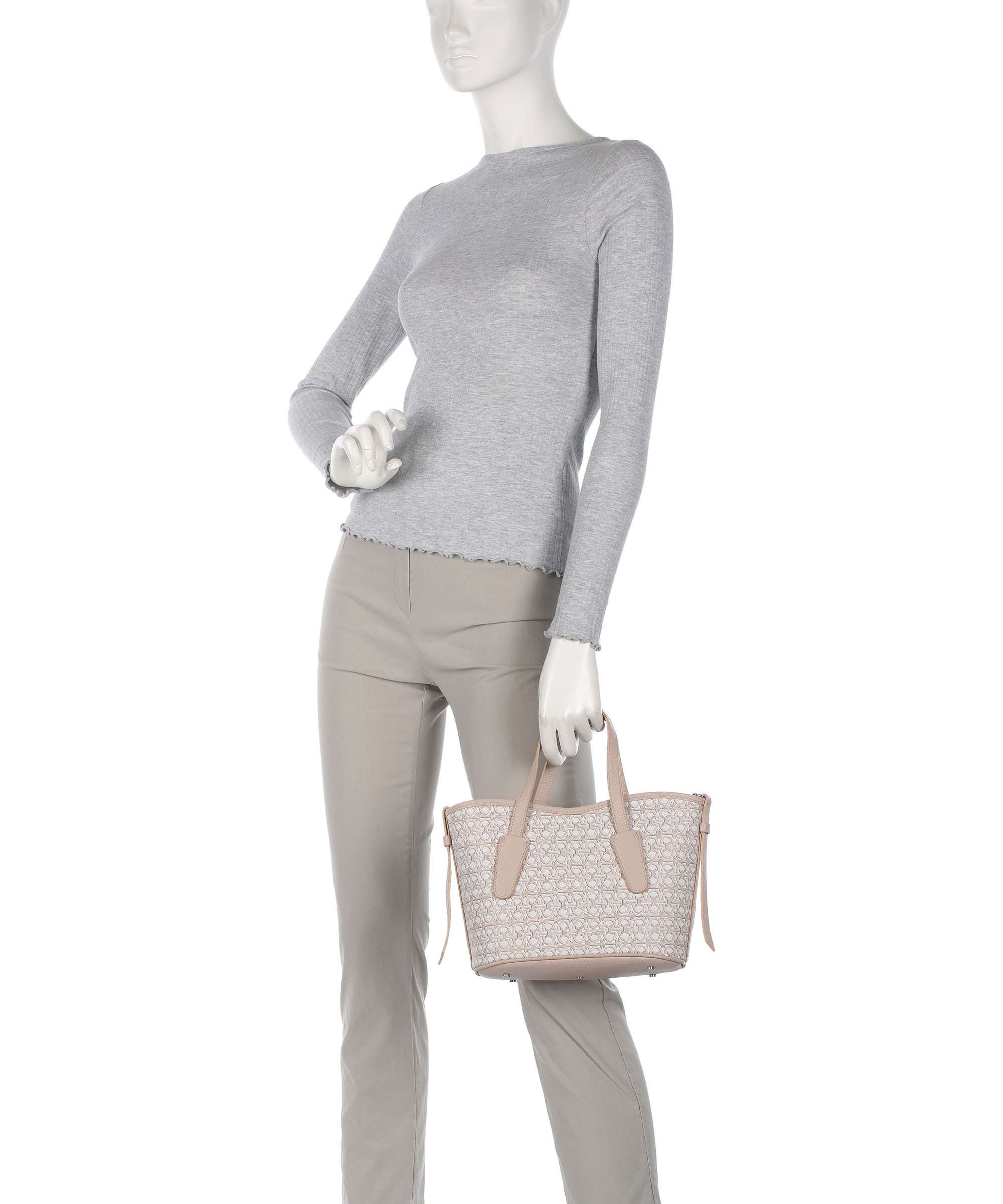 Coccinelle Never Without Bag Monogram Handtas multicolour/blanco/rosette - Image 3