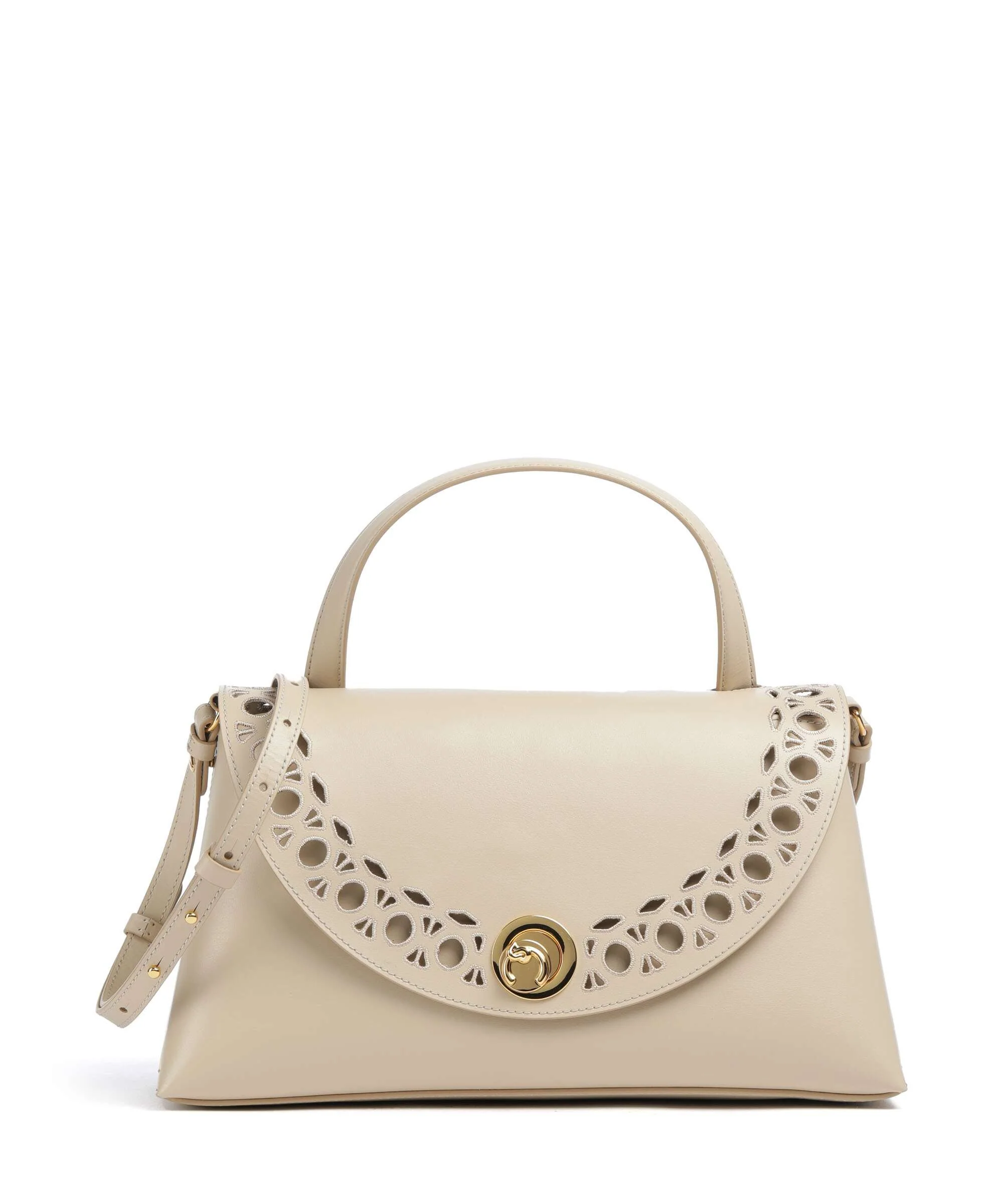Coccinelle Nikla Monogram Sangallo Handtas sandshell